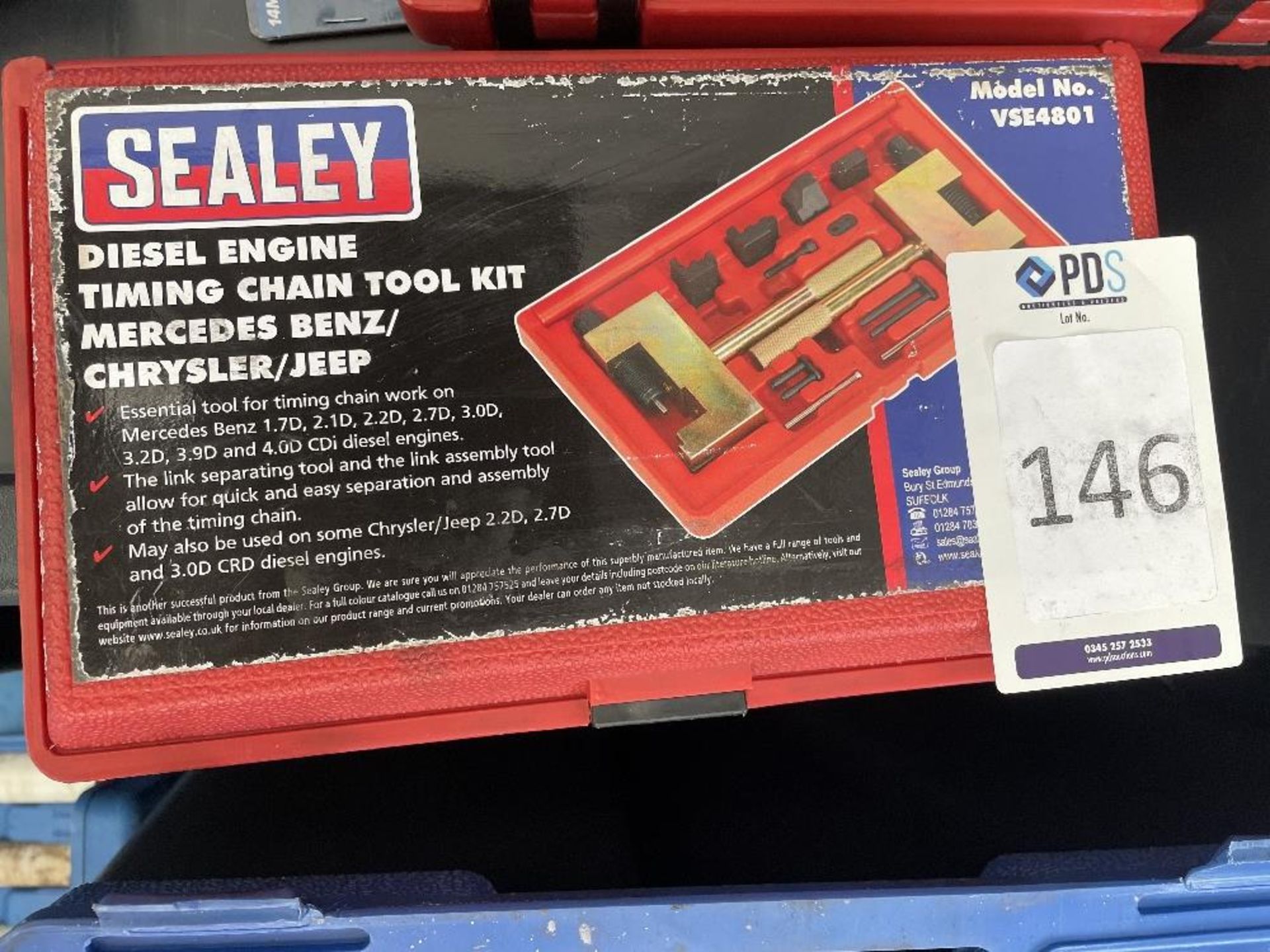Sealey VSE4801 Diesel Engine Timing Chain Tool Kit For Mercedes/Chrysler/Jeep (Location Surbiton .