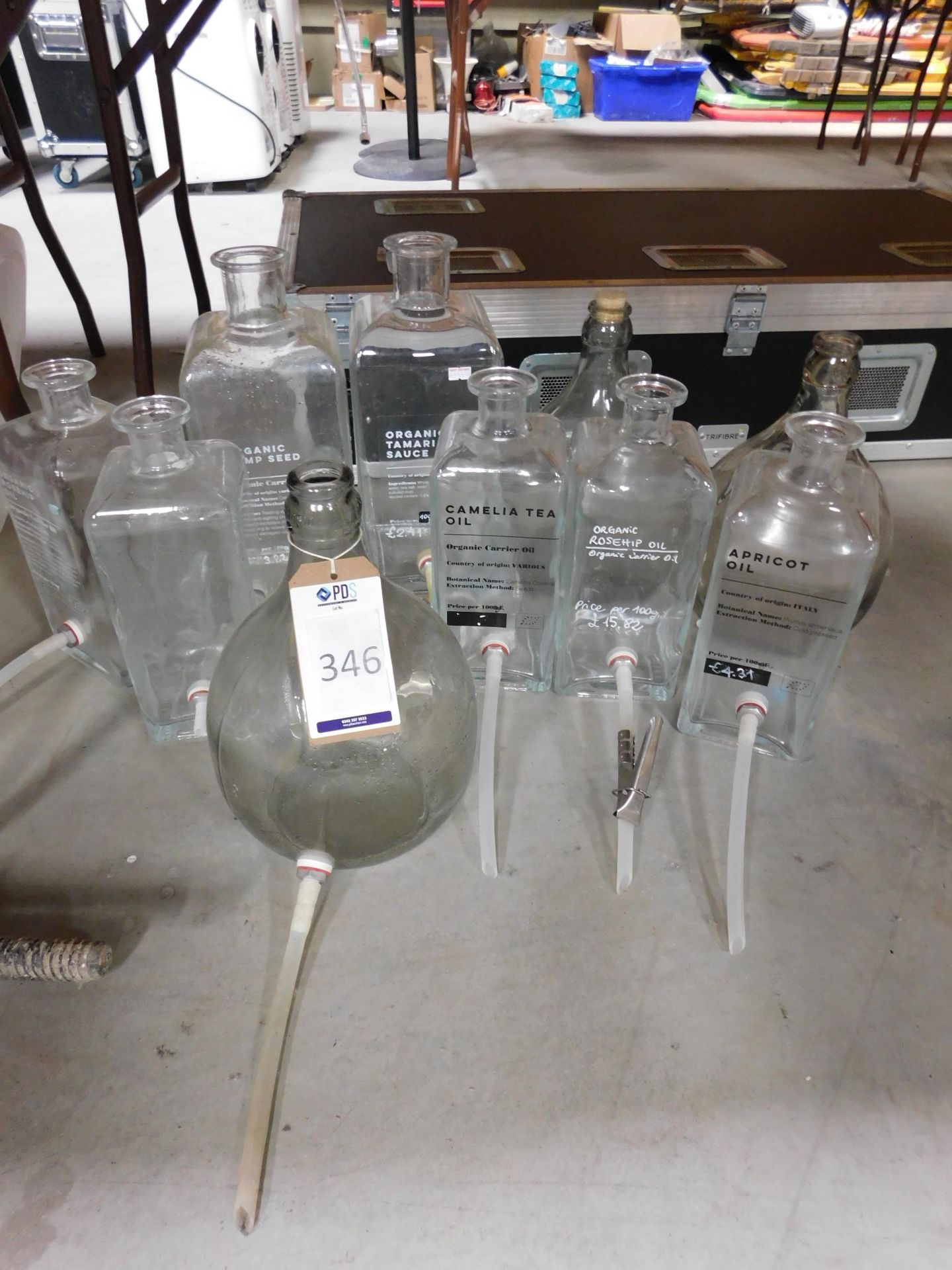 Ten Various Glass Dispensers/Lars (Location: Brentwood. Please Refer to General Notes)