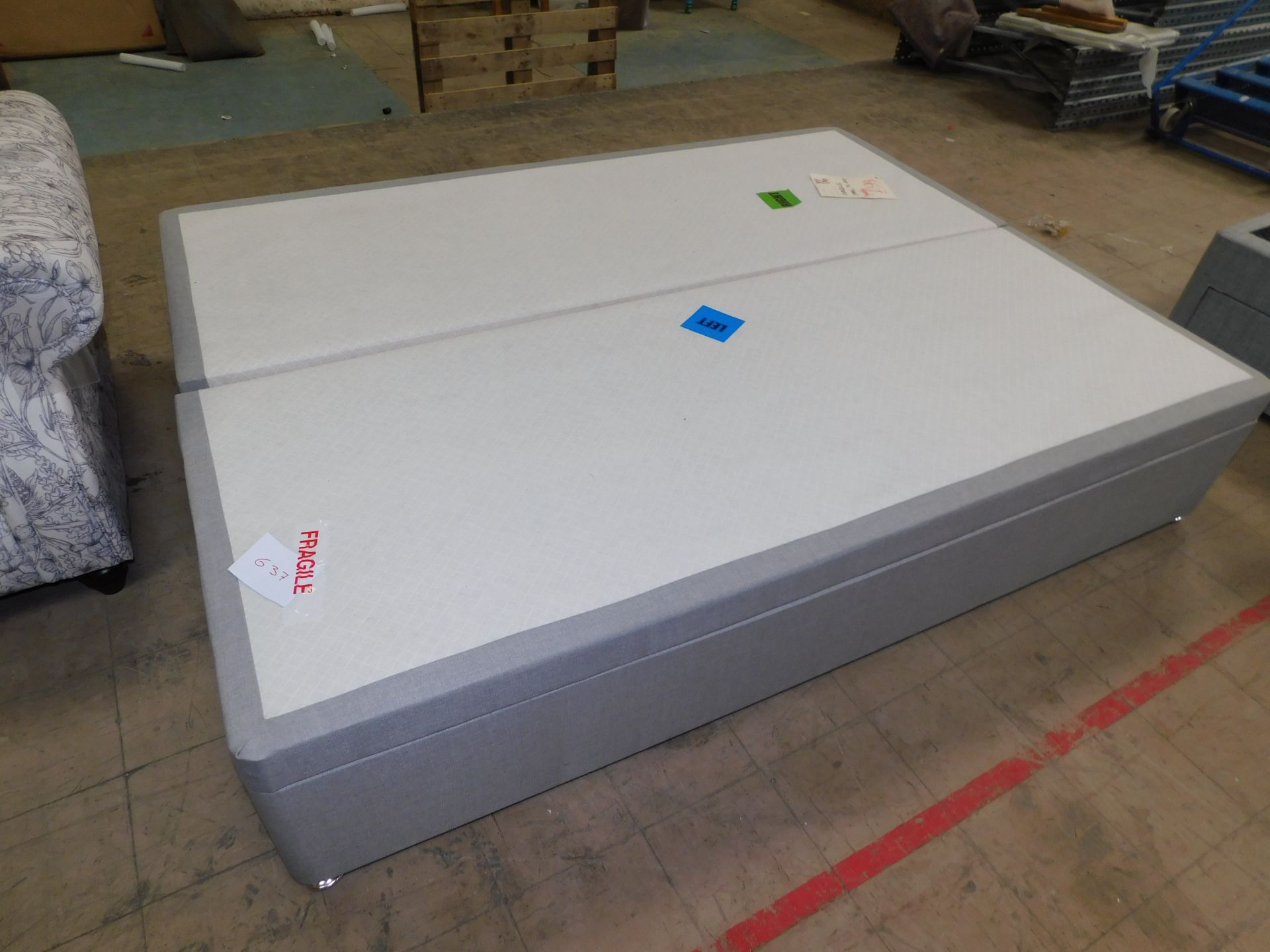 5ft Divan Base (Location: Market Harborough. Please Refer to General Notes)