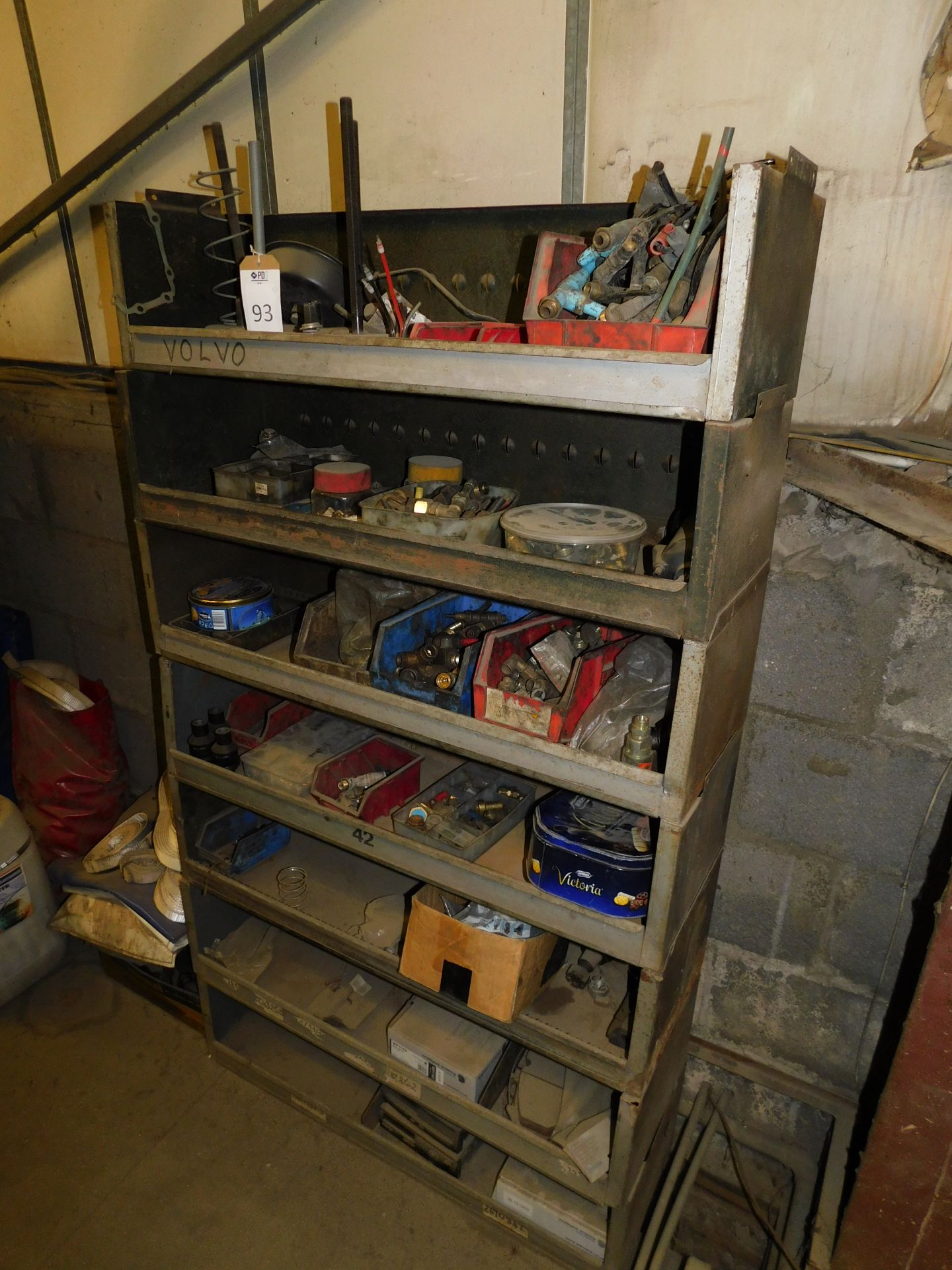 Cabinet & Contents of Workshop Consumables & Straps etc (Location: Bristol. Please Refer to