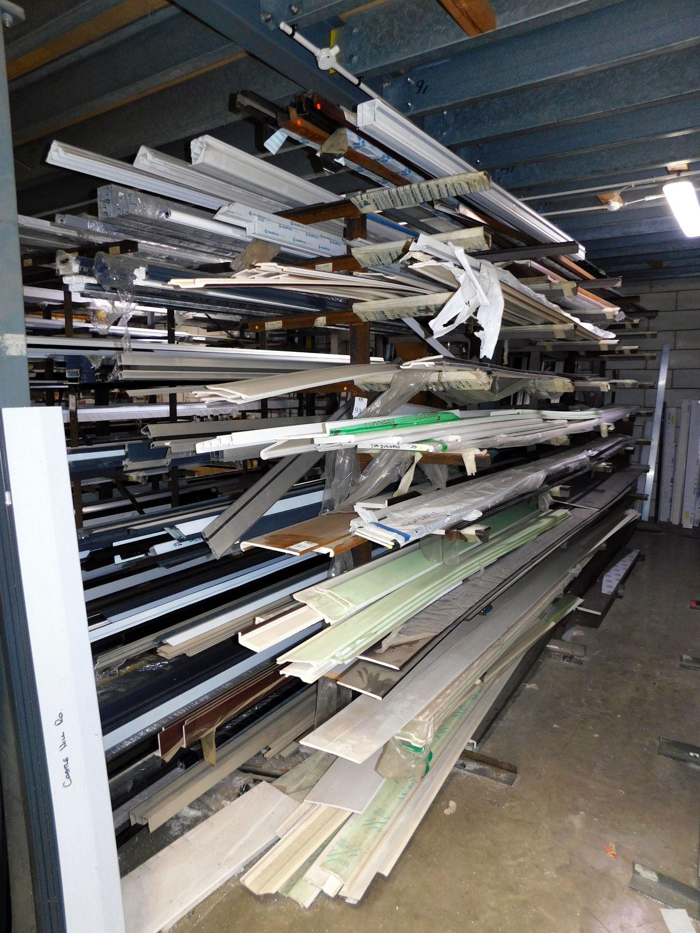 Quantity of Aluminium & PVC Lengths Within Stock Rack (Collection Thursday 8th September) (Location: - Image 3 of 4