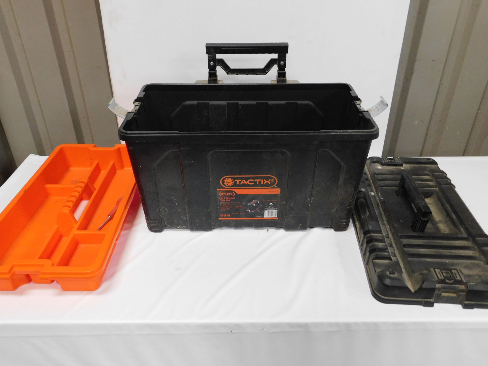 Stanley “Fatmax” Toolbox; Tactix 2-in-1 Rolling Toolbox & a Small Toolbox (Location: Brentwood. - Image 5 of 6