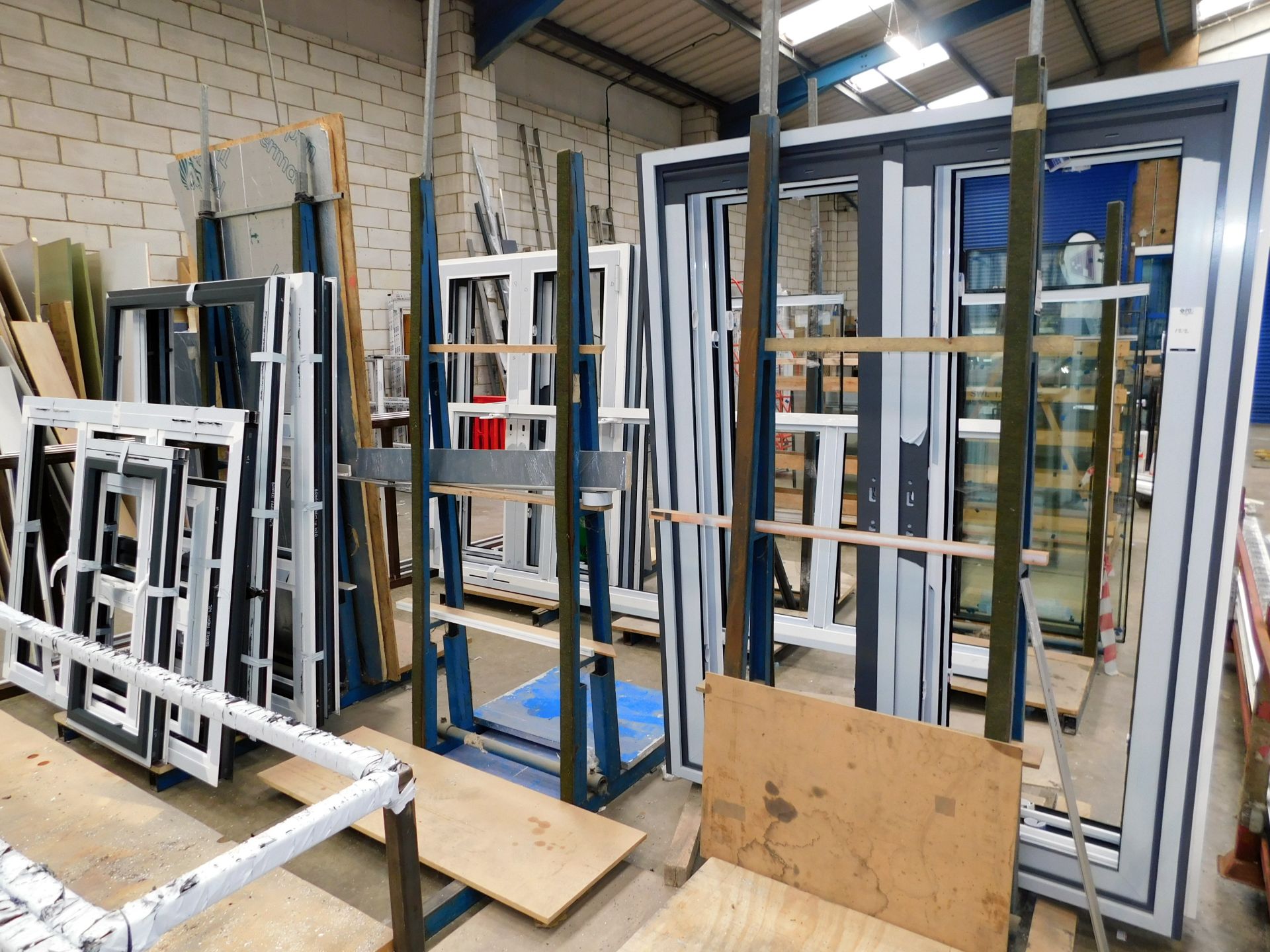 3 Doubled Sided Steel Framed Stock Racks (Location: Bedford. Please Refer to General Notes)