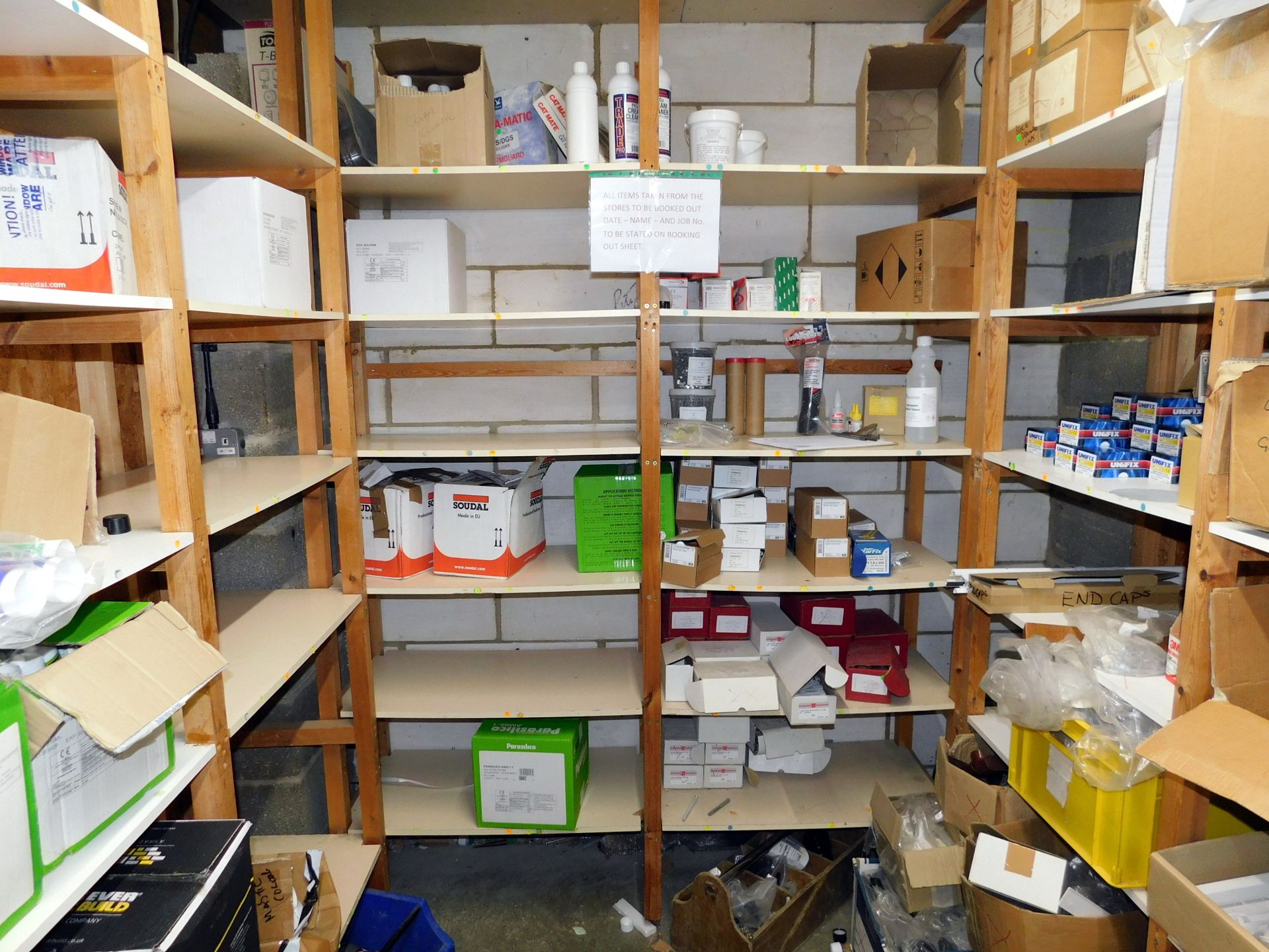 Contents of Room of Assorted Mastics, Screws, Consumables Etc (Location: Bedford. Please Refer to - Image 4 of 6