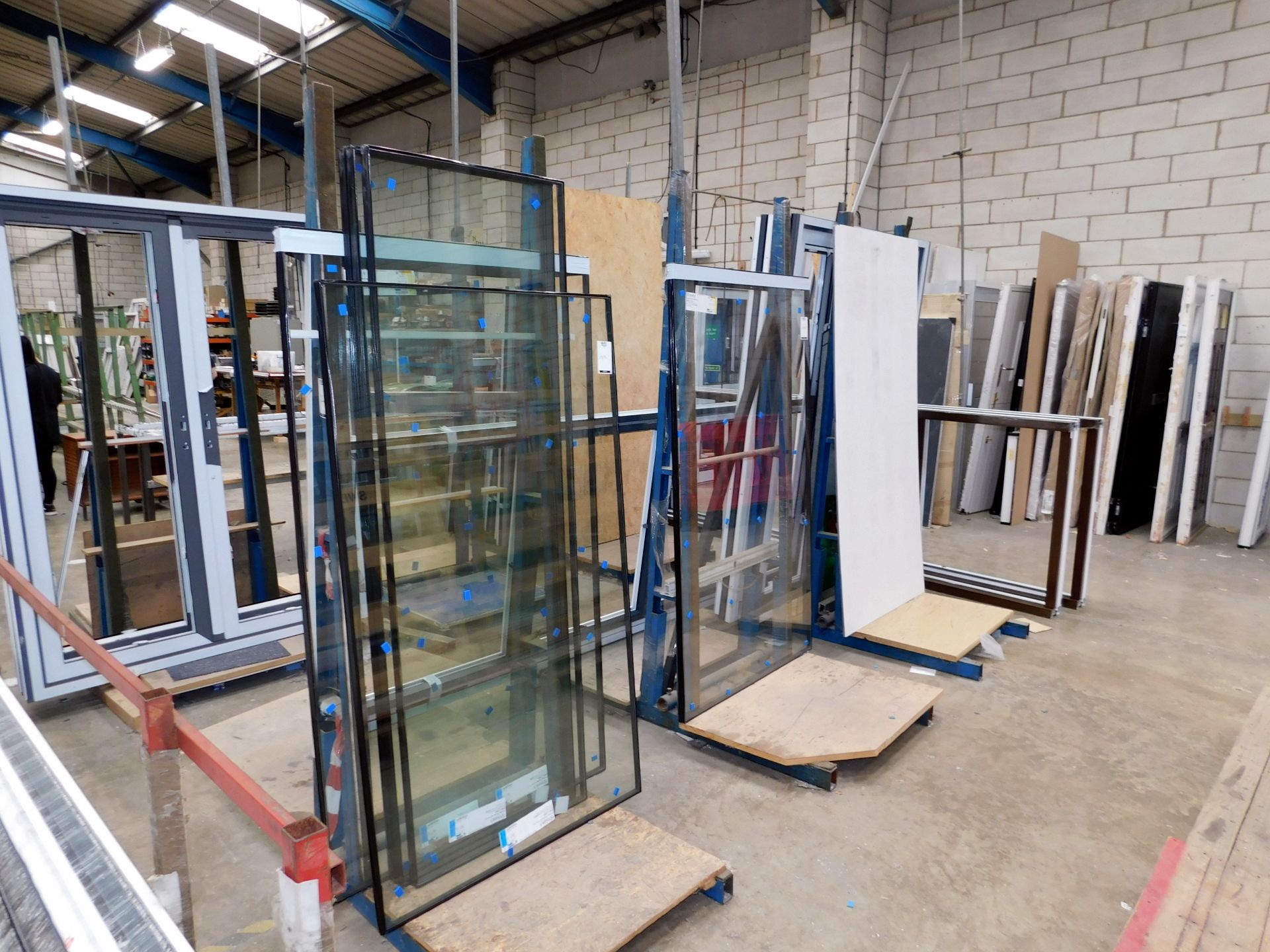 3 Double Sided Steel Framed Stock Racks (Location: Bedford. Please Refer to General Notes)