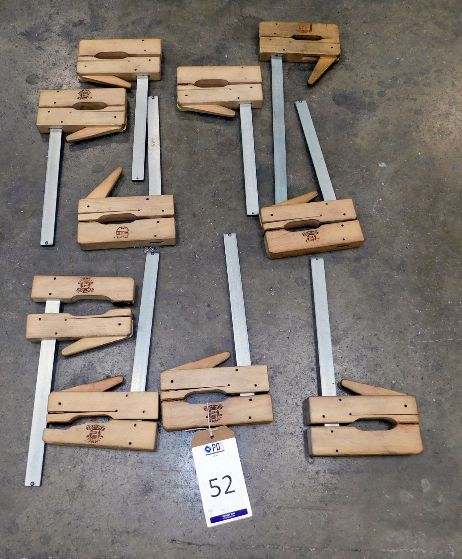 10 Wooden Framed Clamps (Location: Bedford. Please Refer to General Notes)