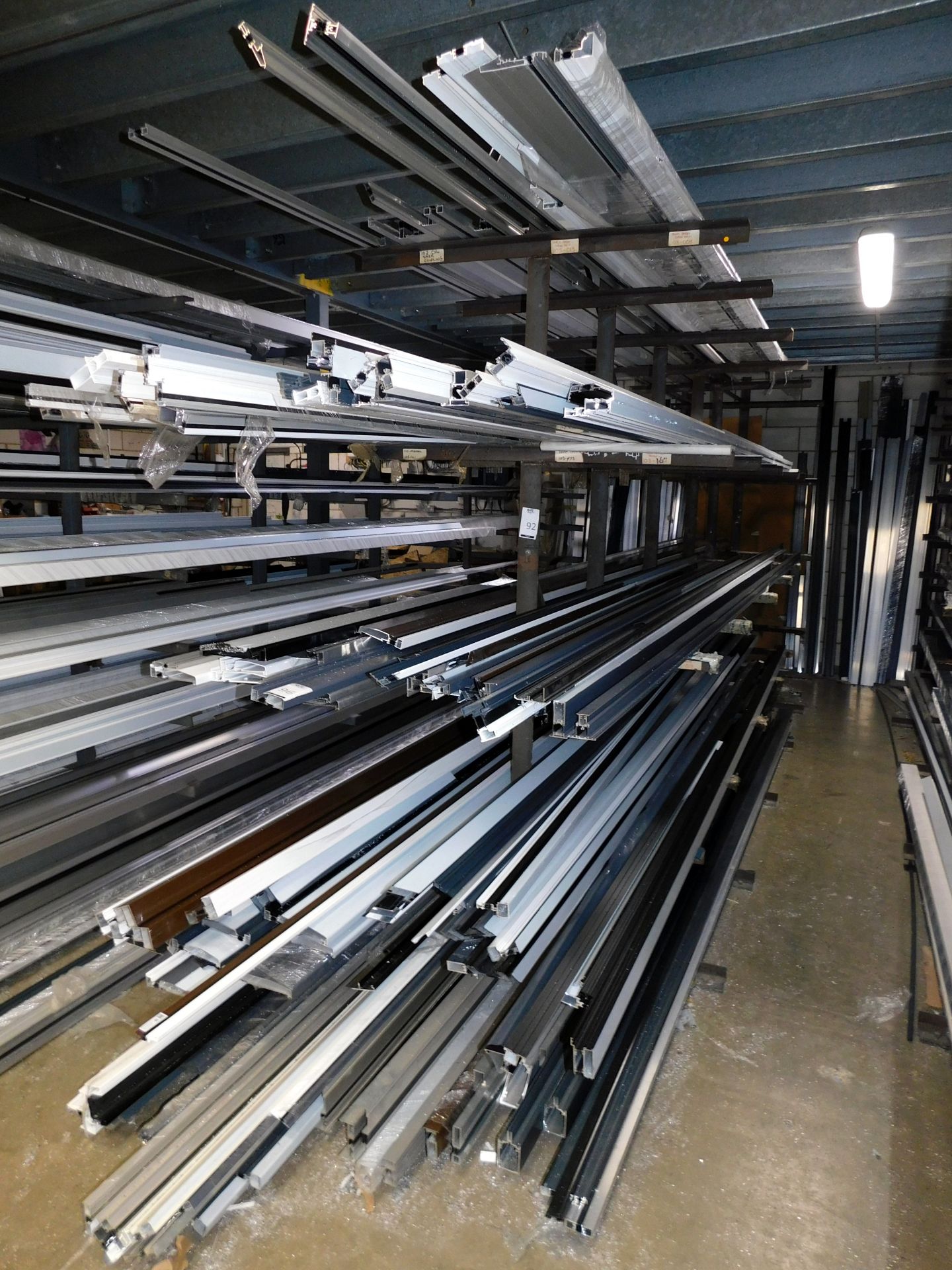 Quantity of Aluminium Lengths Within Stock Rack (Collection Thursday 8th September) (Location: - Image 2 of 3