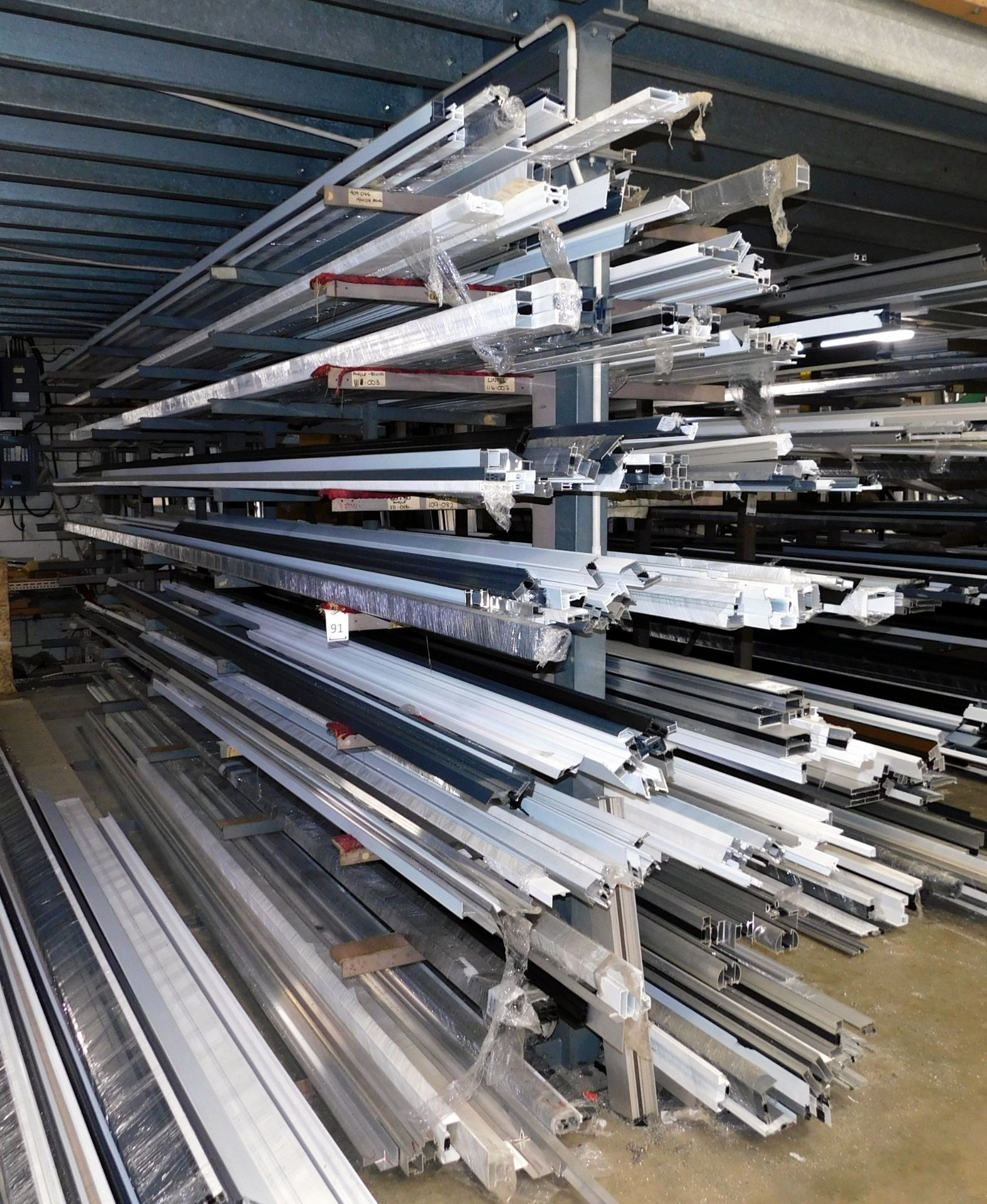 Cantilever Double Sided Steel Framed Stock Rack (Excludes Contents) (Collection Friday 9th