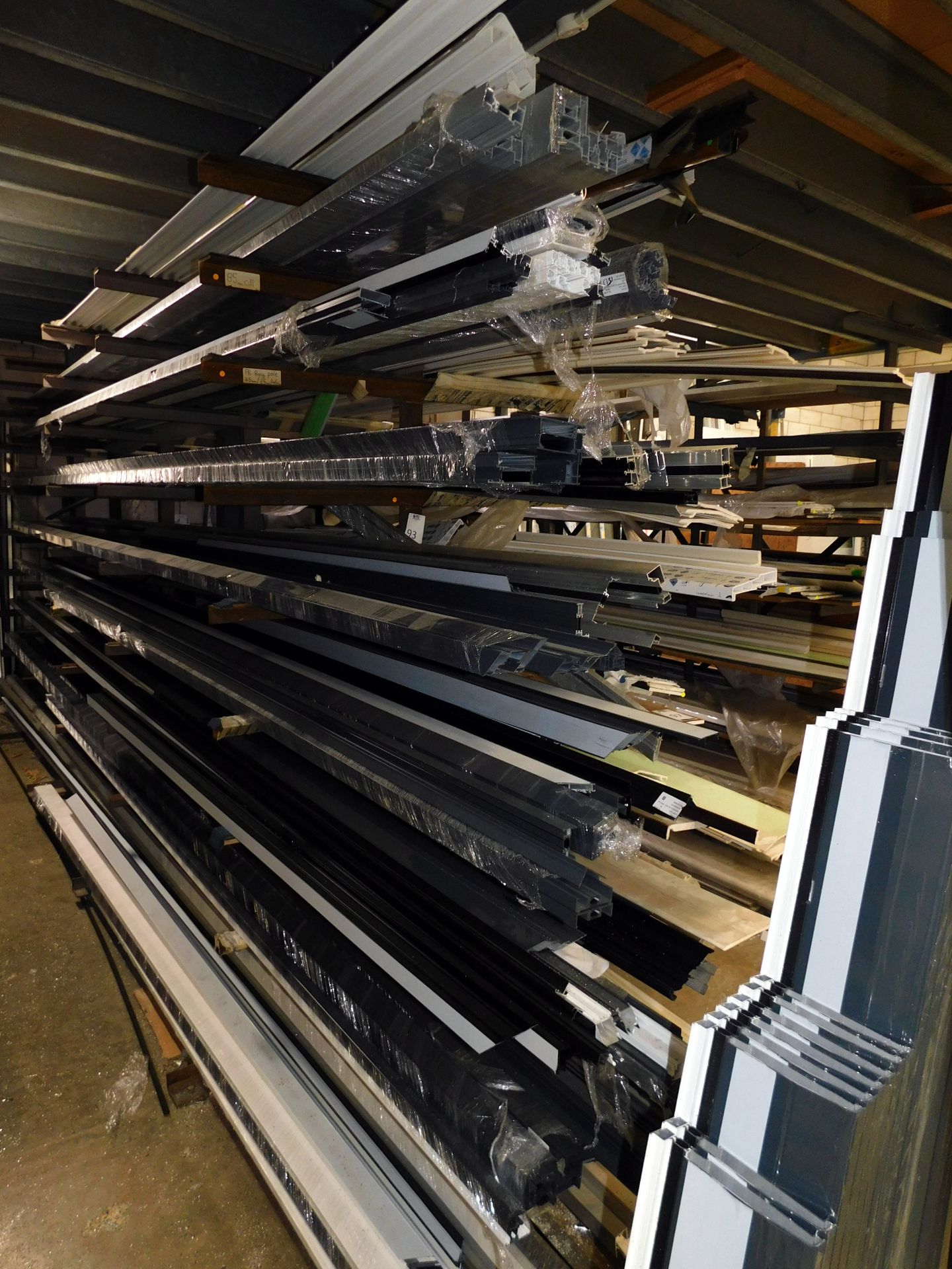 Quantity of Aluminium & PVC Lengths Within Stock Rack (Collection Thursday 8th September) (Location: - Image 2 of 4