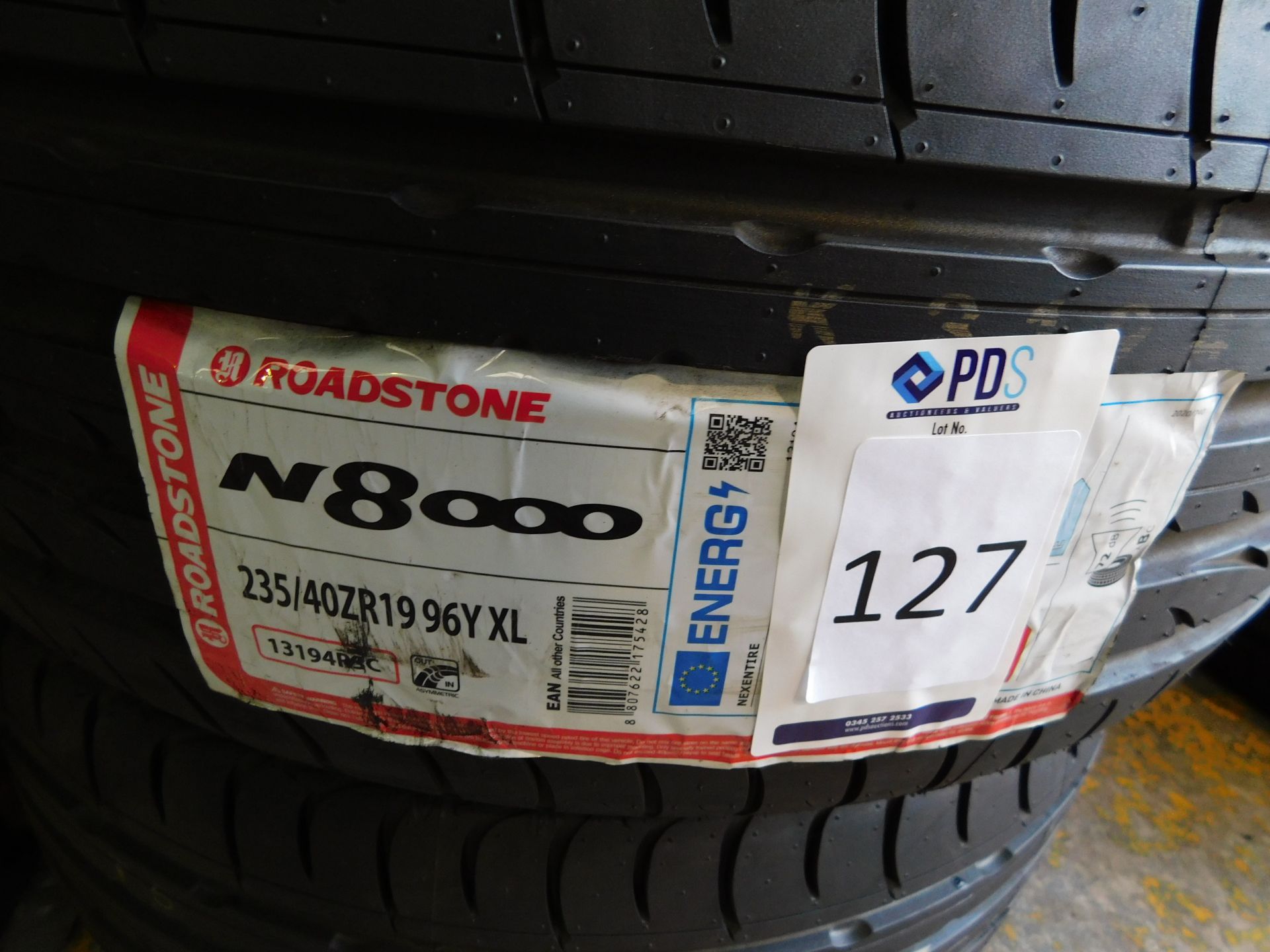 2 tyres, size 235/40 19 (Roadstone) (Location Northampton. Please Refer to General Notes) - Image 2 of 2
