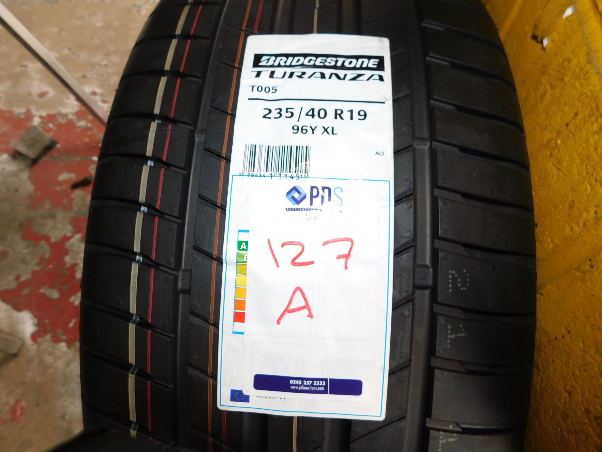 1 tyre, size 235/40 19 (Bridgestone) (Location Northampton. Please Refer to General Notes) - Image 2 of 2