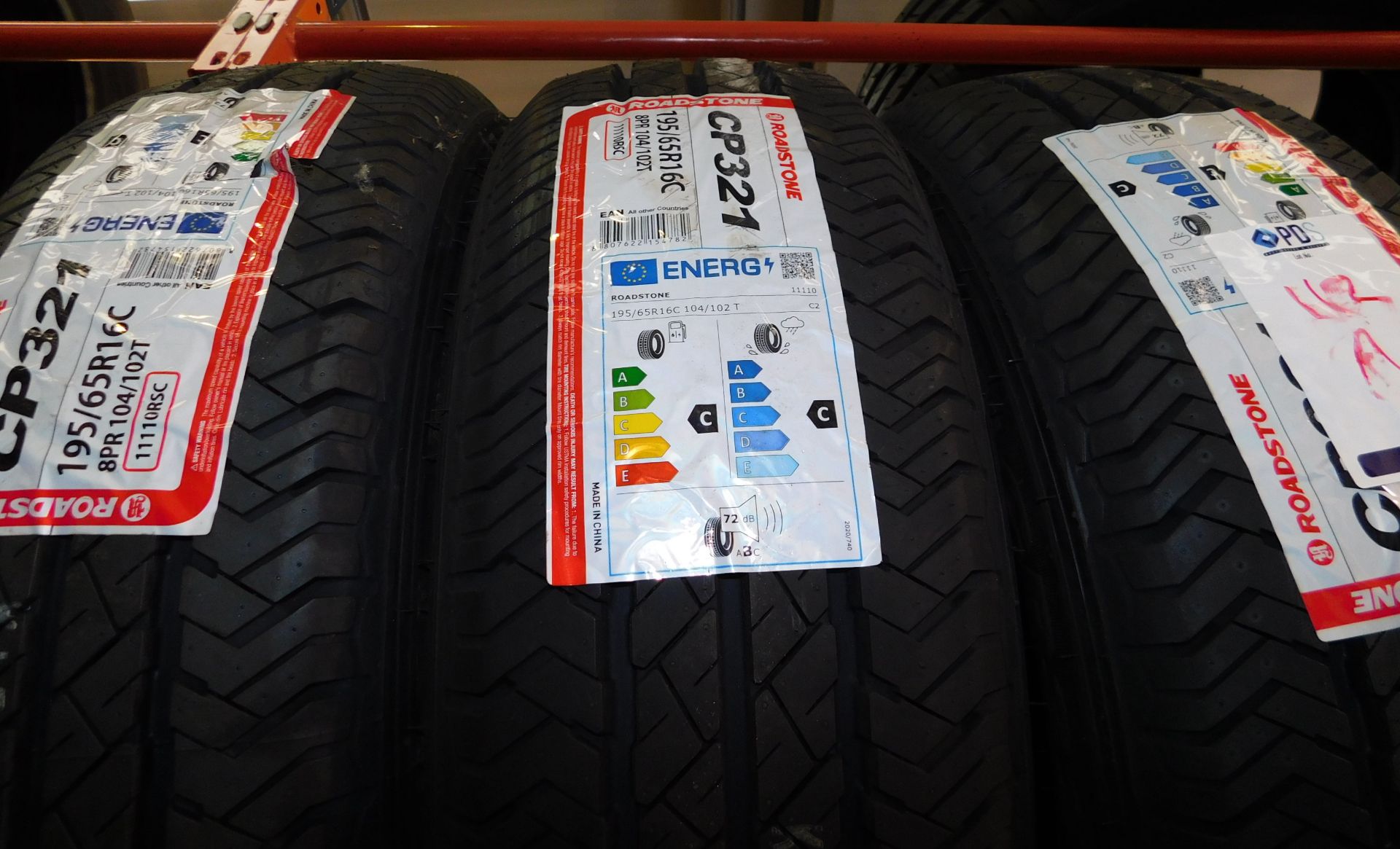 3 tyres, size 195/65 16 (Roadstone) (Location Northampton. Please Refer to General Notes) - Image 2 of 2