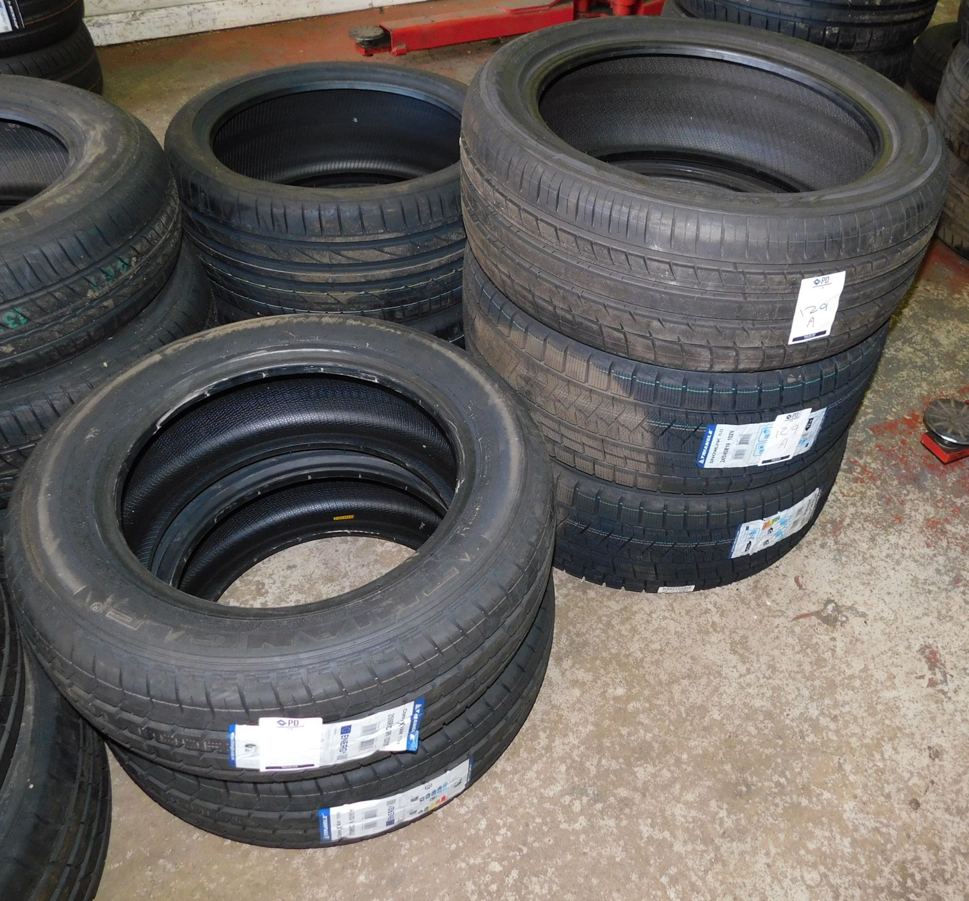 5 tyres, size 215/60 16 (2 Triangle) & size 245/45 19 (3 Triangle) (Location Northampton. Please