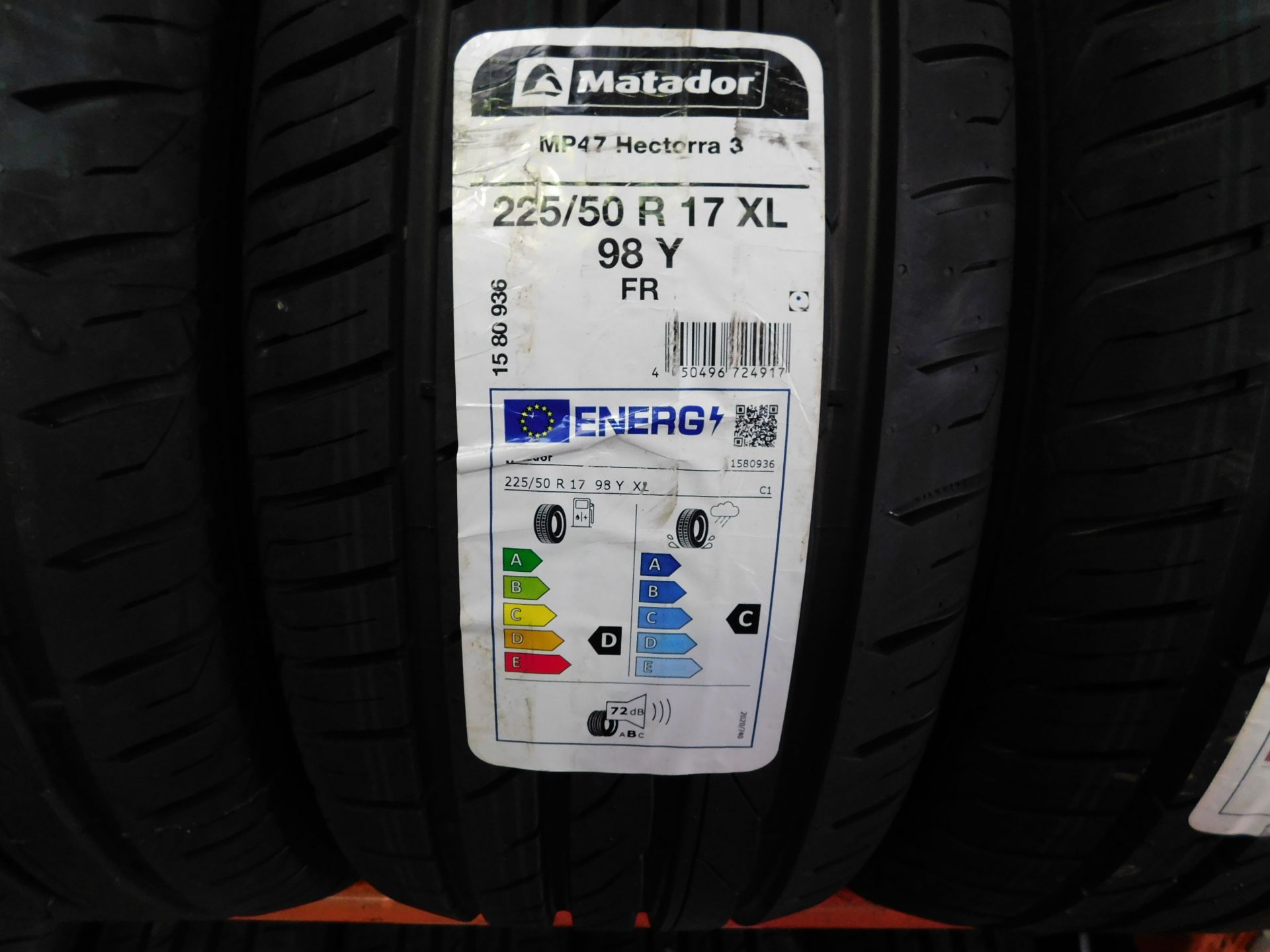 4 tyres, size 225/50 17 (Matador) (Location Northampton. Please Refer to General Notes) - Image 2 of 2