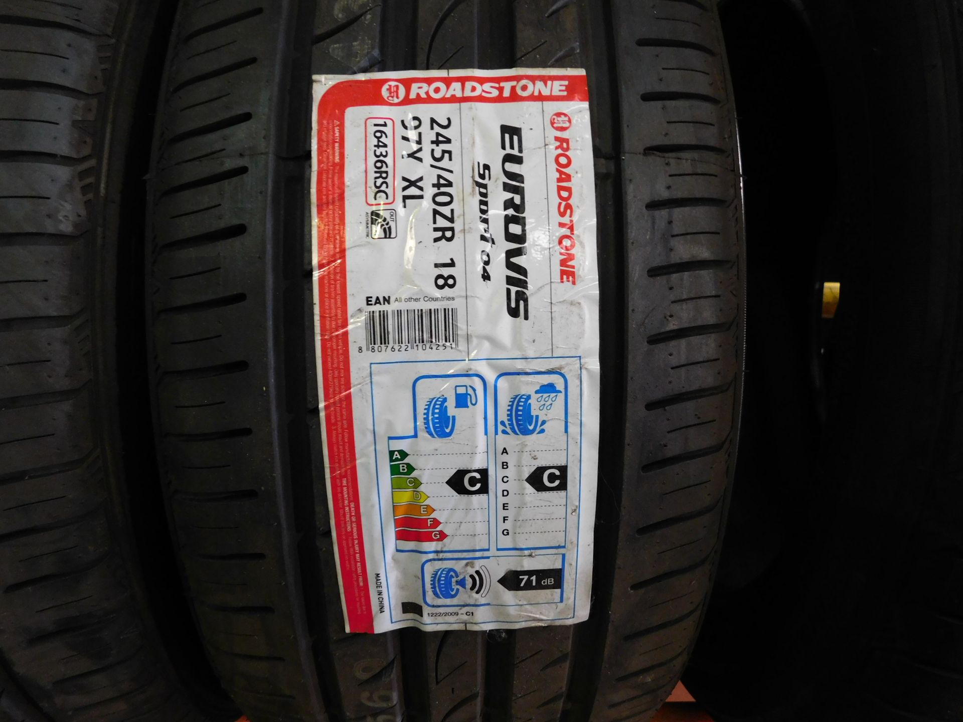 5 tyres, size 255/45 18 (1 Roadstone) & size 205/55 16 (1 Roadstone, 1 Nexen) & size 245/40 18 (2 - Image 2 of 3
