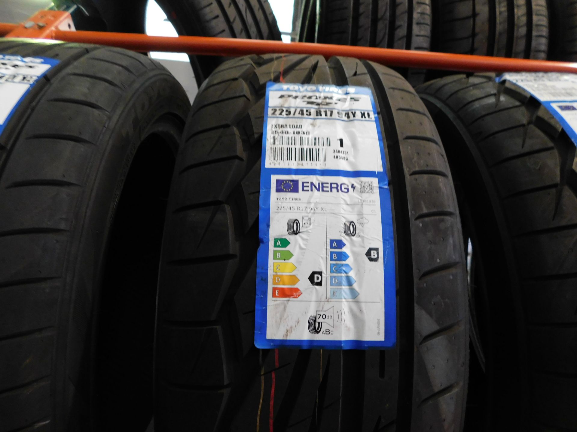 6 tyres, size 205/45 17 (2 Dunlop, 1 Pirelli) & size 225/45 17 (3 Toyo) (Location Northampton. - Image 2 of 4