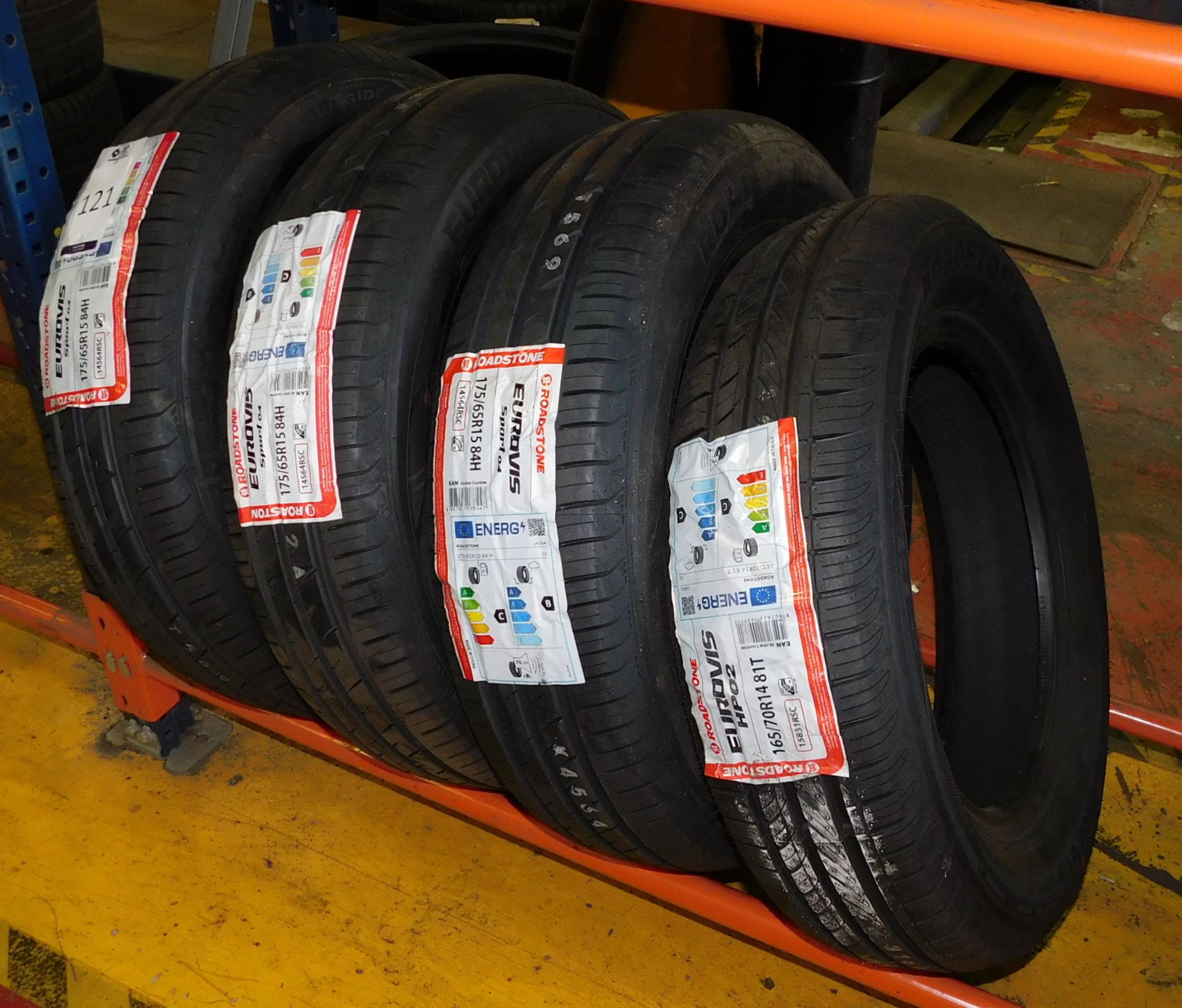 4 tyres, size 175/65 15 (3 Roadstone) & size 165/70 14 (1 Roadstone) (Location Northampton. Please