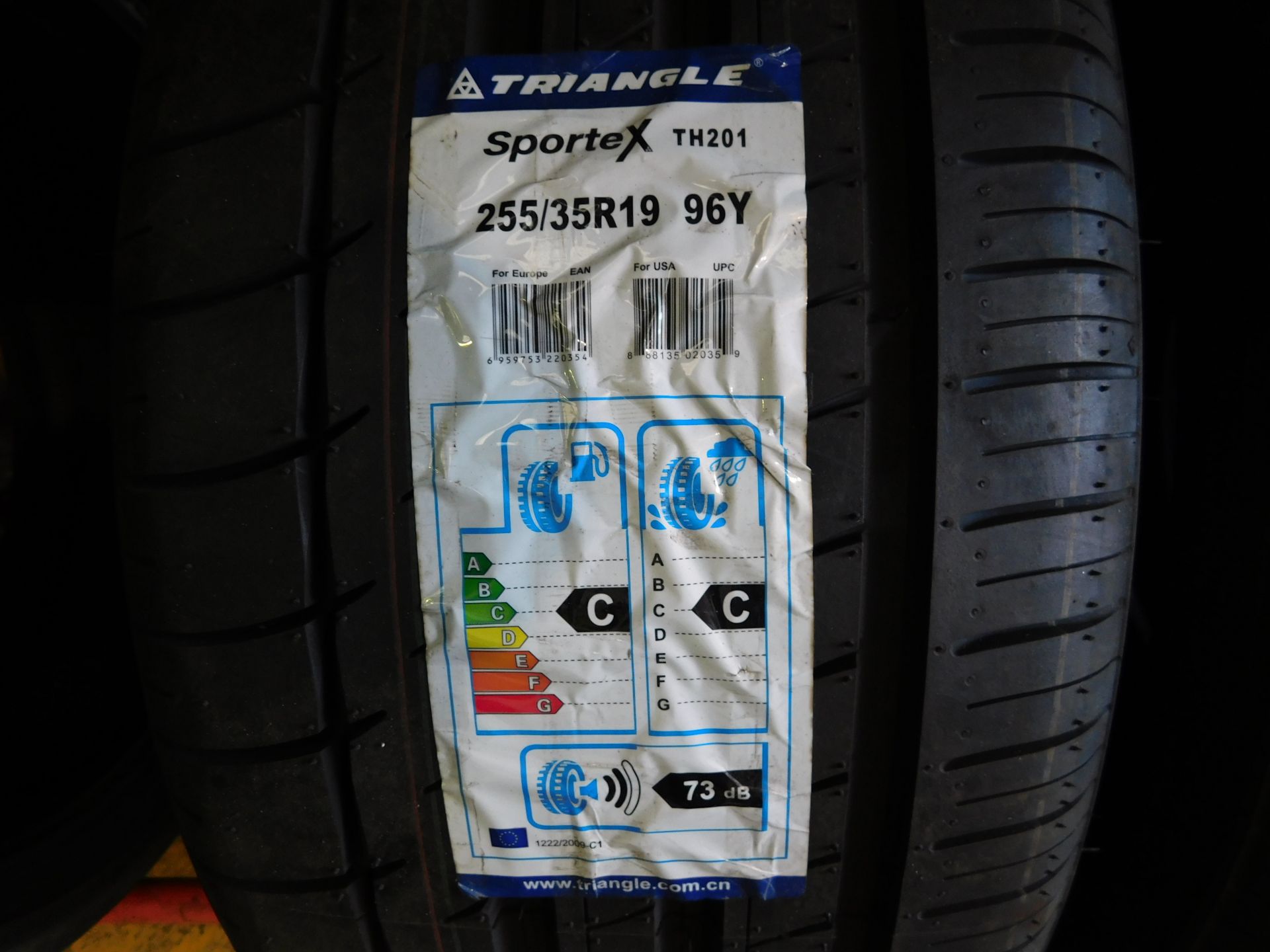 4 tyres, size 255/35 19 (2 Triangle, 1 Dunlop, 1 Pace) (Location Northampton. Please Refer to - Image 2 of 4