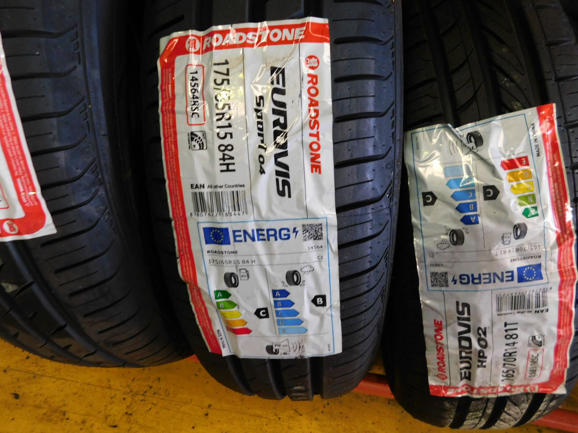 4 tyres, size 175/65 15 (3 Roadstone) & size 165/70 14 (1 Roadstone) (Location Northampton. Please - Image 2 of 2