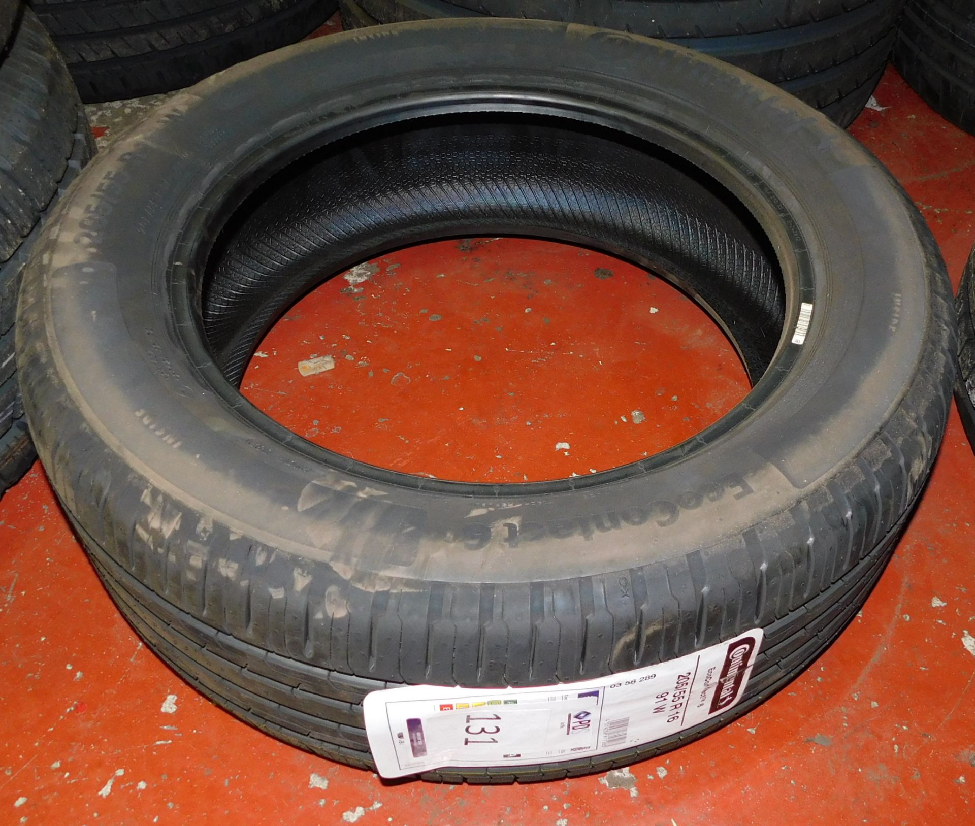 1 tyre, size 205/55 16 (1 Continental) (Location Northampton. Please Refer to General Notes)