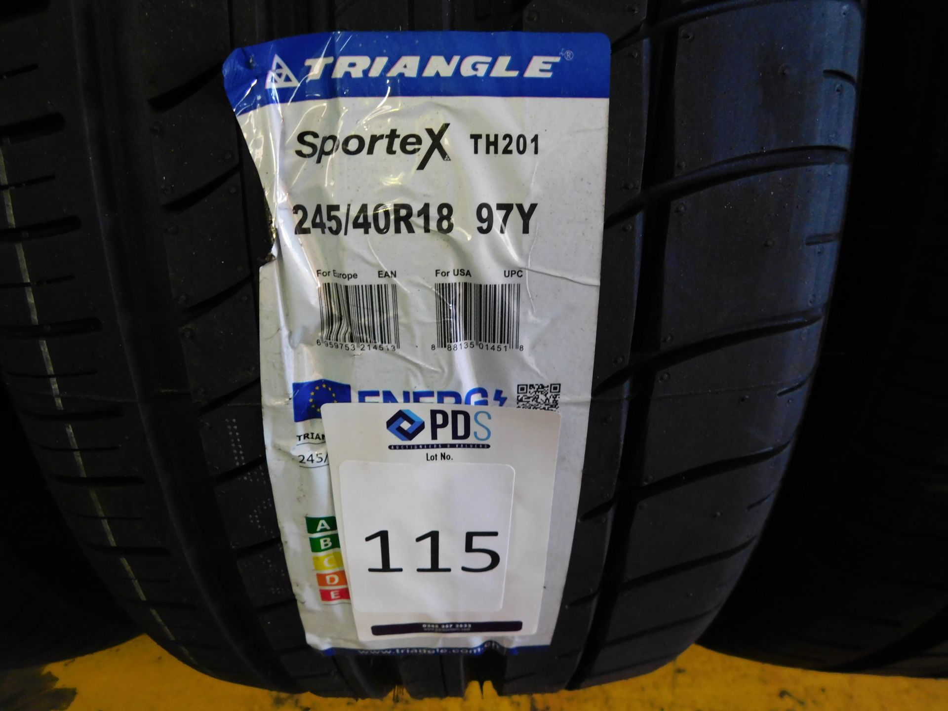 3 tyres, size 245/40 18 (2 Triangle, 1 Bridgestone) (Location Northampton. Please Refer to General - Image 2 of 2