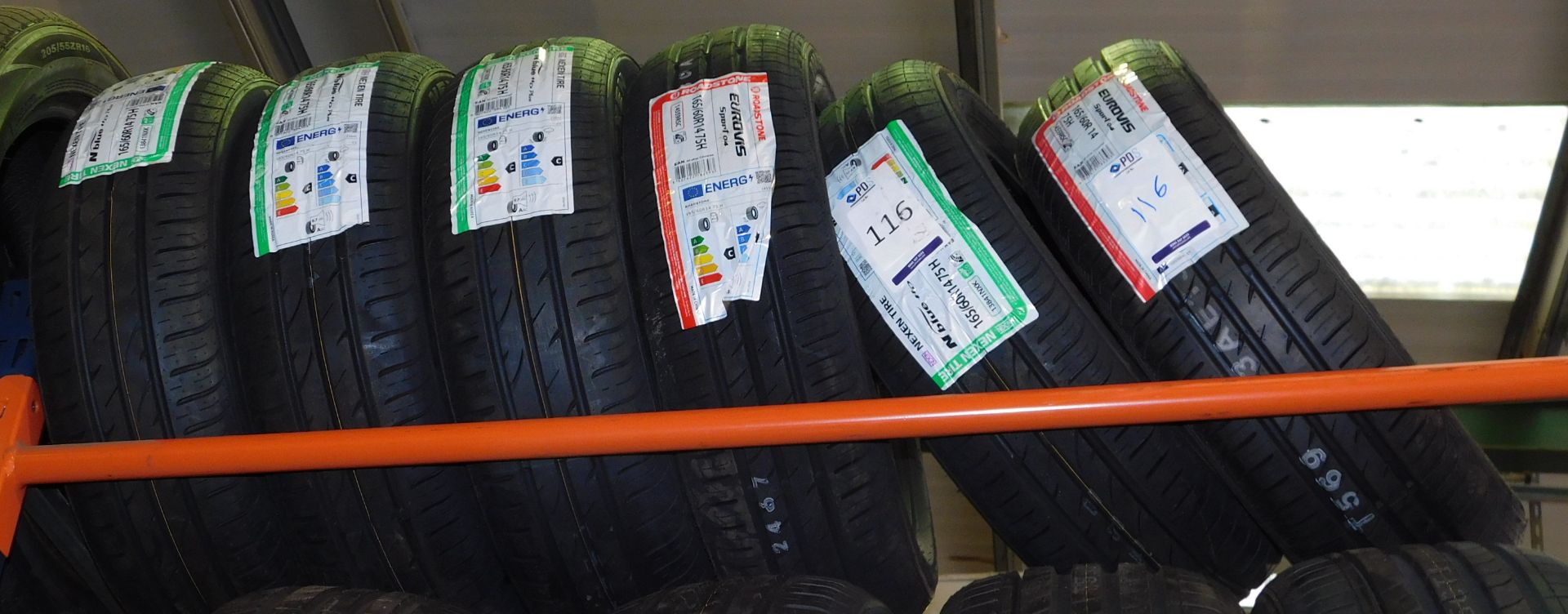7 tyres, size 165/60 14 (4 Nexen, 2 Roadstone) & 155/65 13 (Nexen) (Location Northampton. Please - Image 2 of 4