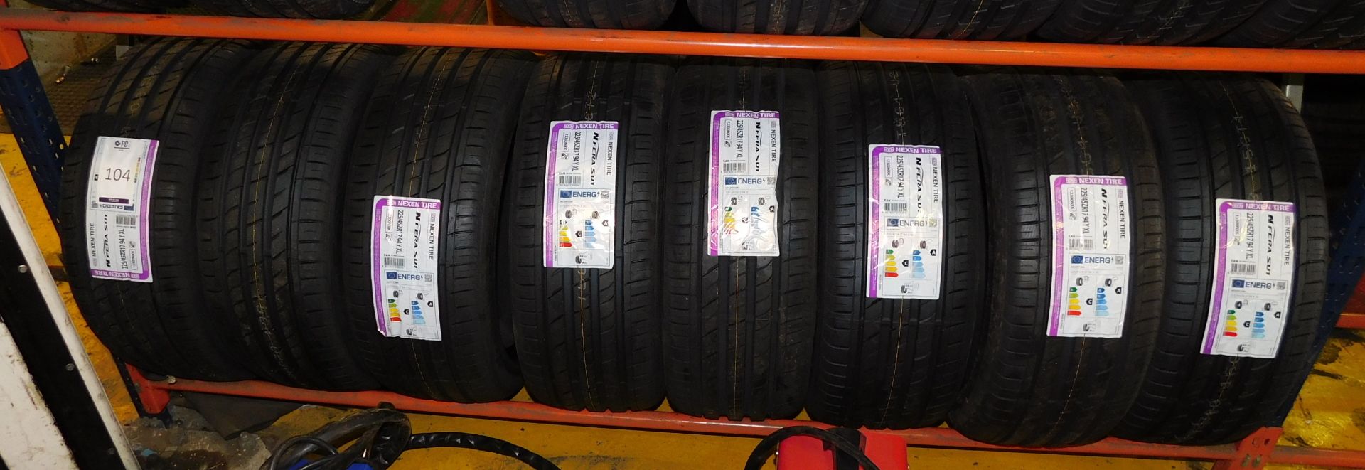 8 tyres, size 225/45 17 (Nexen) (Location Northampton. Please Refer to General Notes)