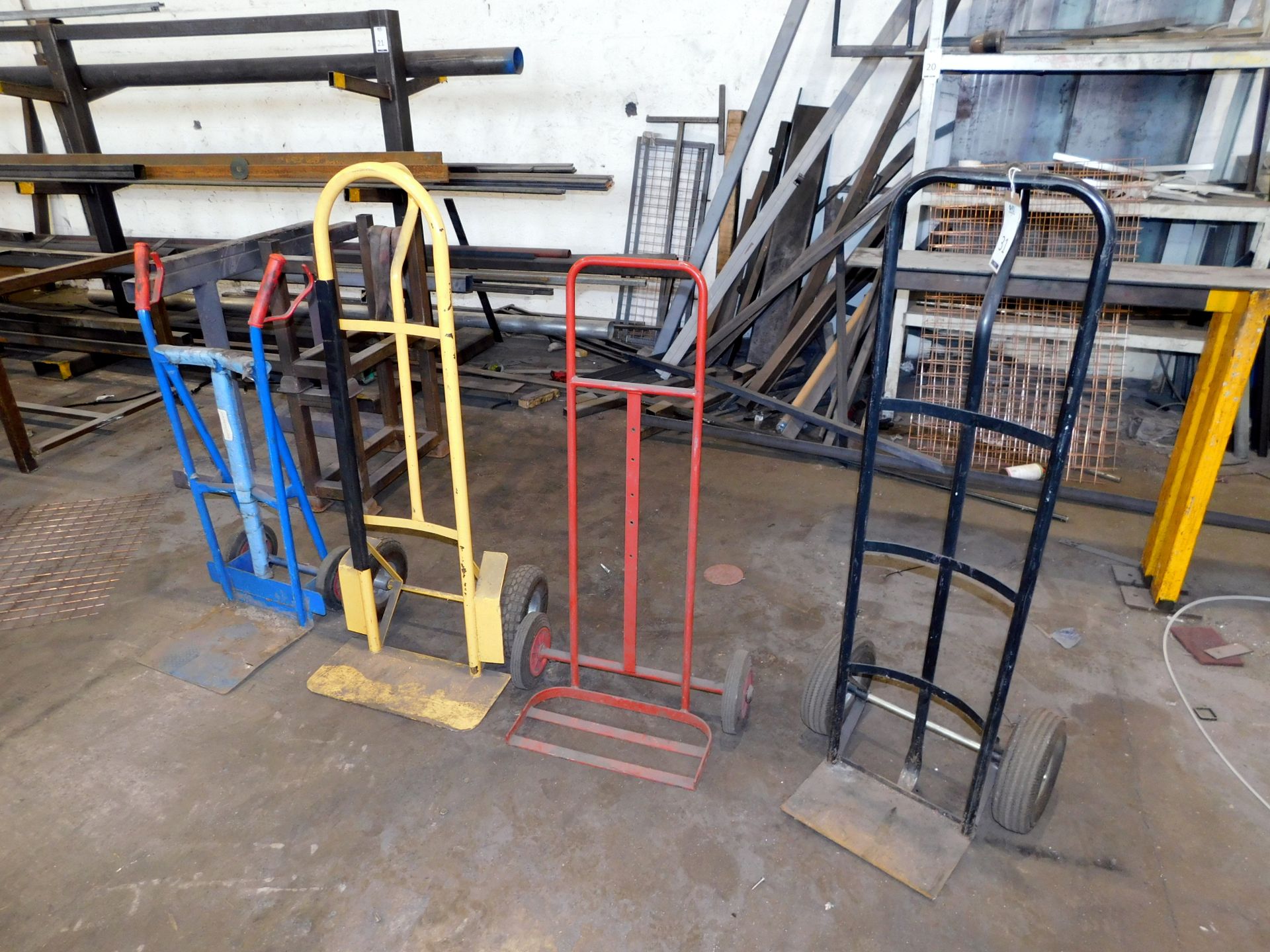 3 Sack Trucks & Bottle Trolley (Location Dudley. Please Refer to General Notes)