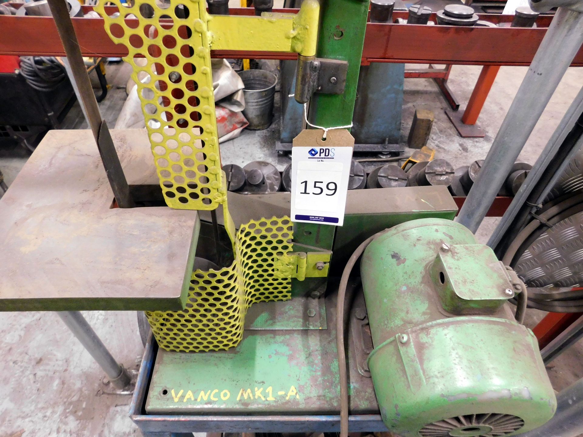 Vanco Motorised Belt Linisher, serial number 4779, 240v on Fabricated Stand (Location Harlow. Please - Image 2 of 2