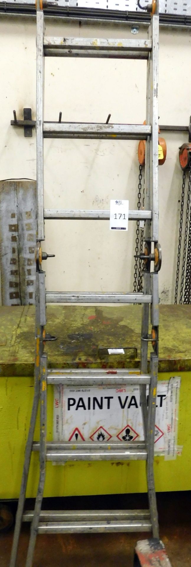 Folding Aluminium Work Ladders (Location Harlow. Please Refer to General Notes)