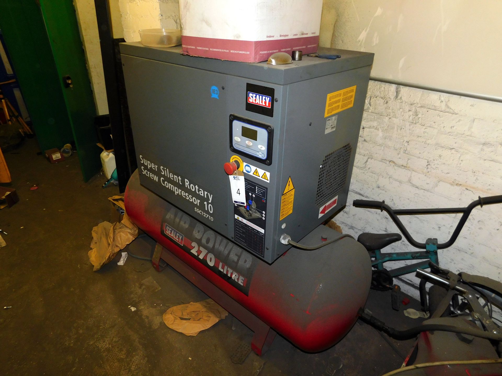 Sealey Super Silent SSC12710 Rotary Receiver Mounted Screw Compressor 10 (Location Dudley. Please
