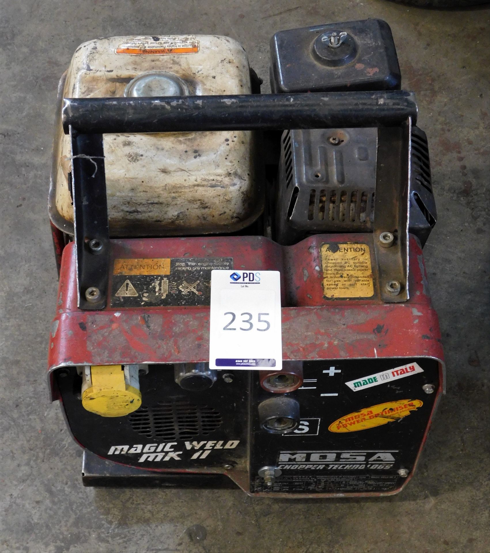 MOSA Magic Weld MK11 Honda 9X200 Petrol Driven Portable Generator (Location Harlow. Please Refer