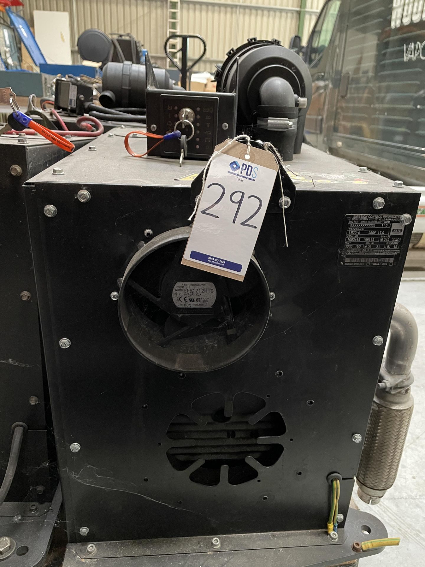 Hatz 1B20-6 engine & Generator