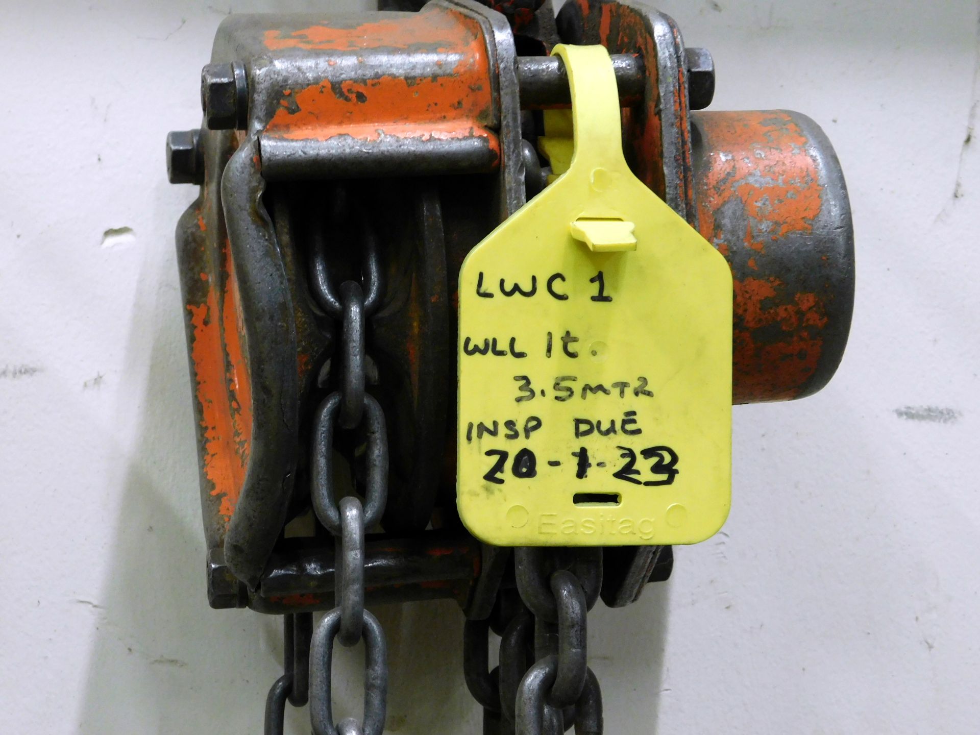 Two Manual Chain Hoists (Location Harlow. Please Refer to General Notes) - Image 3 of 3