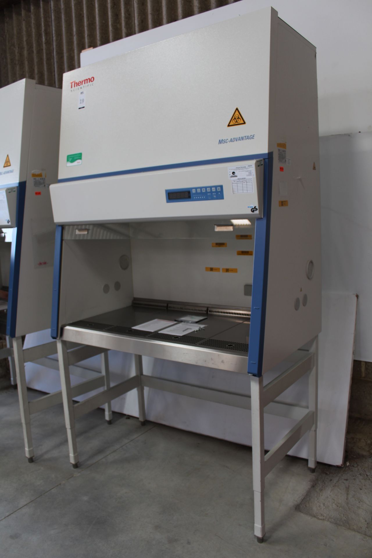 Thermo Scientific MSC-Advantage 1.2 Bio Safety Cabinet. SN# 42662073 (July 2020) (Location: - Image 3 of 3