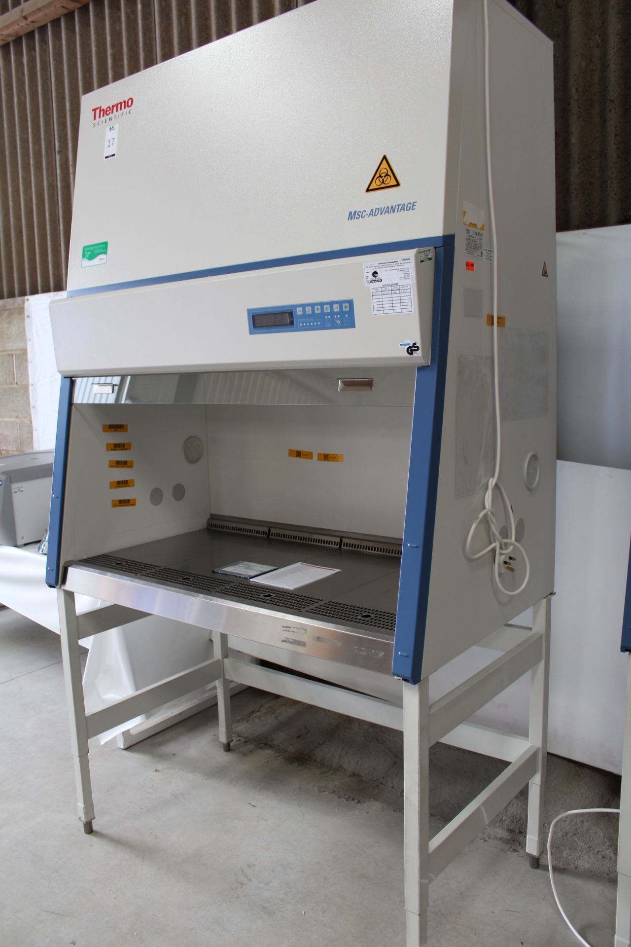 Thermo Scientific MSC-Advantage 1.2 Bio Safety Cabinet. SN# 42662072 (July 2020) (Location: - Image 3 of 3