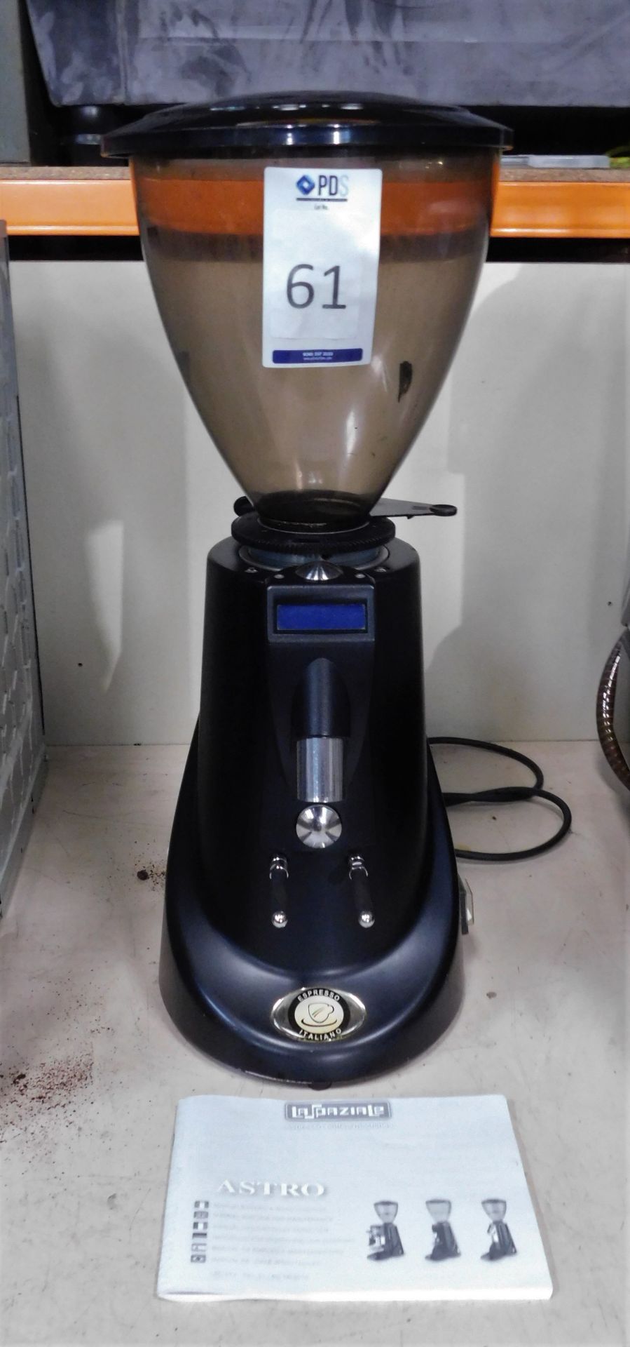 La Spaziale Astro 12 Espresso Coffee Grinder, Serial Number 1605L1288