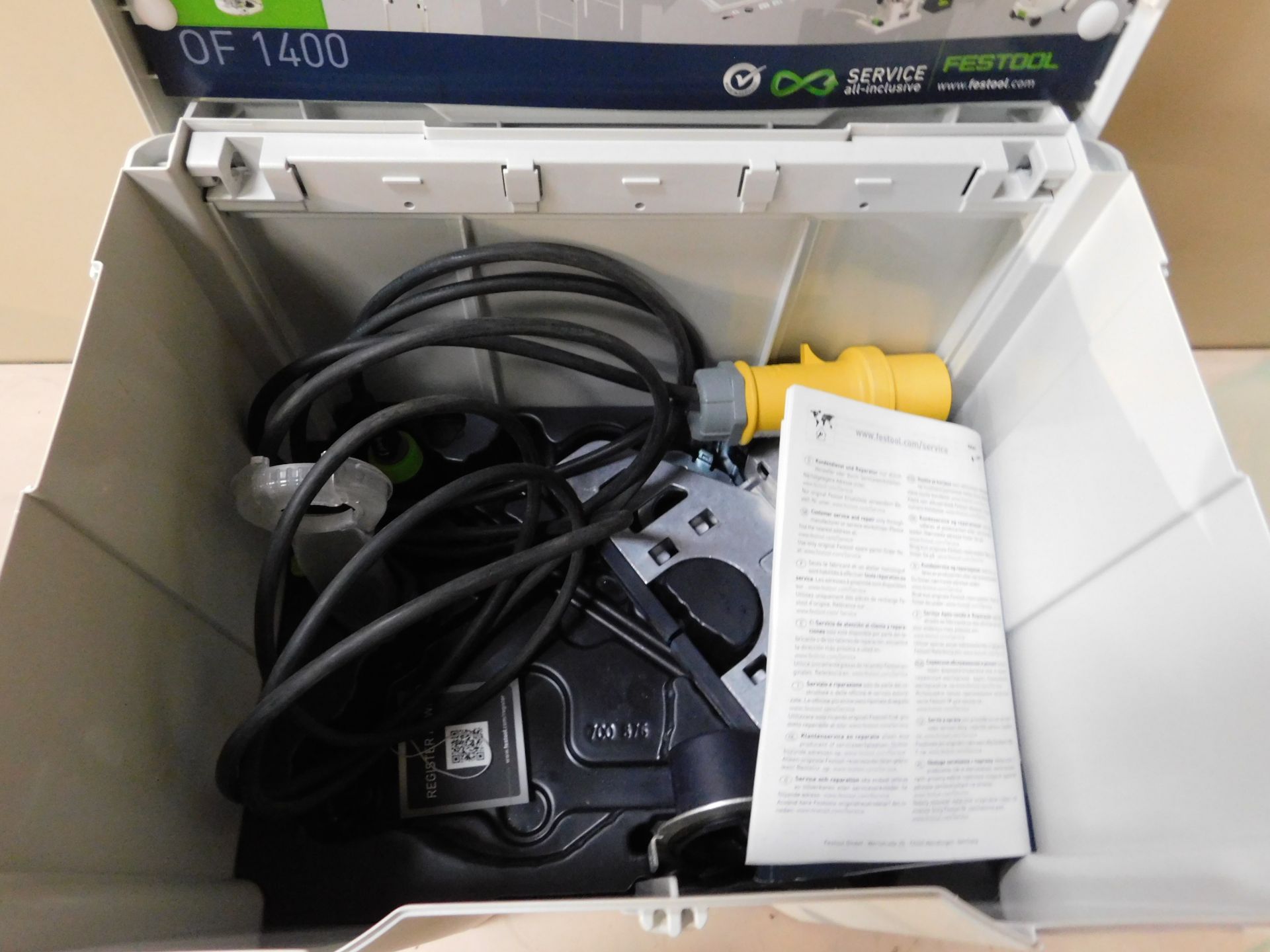 Festool OF1400 EQ Plus GB Router, 110v with Guide & Power Lead - Image 3 of 3