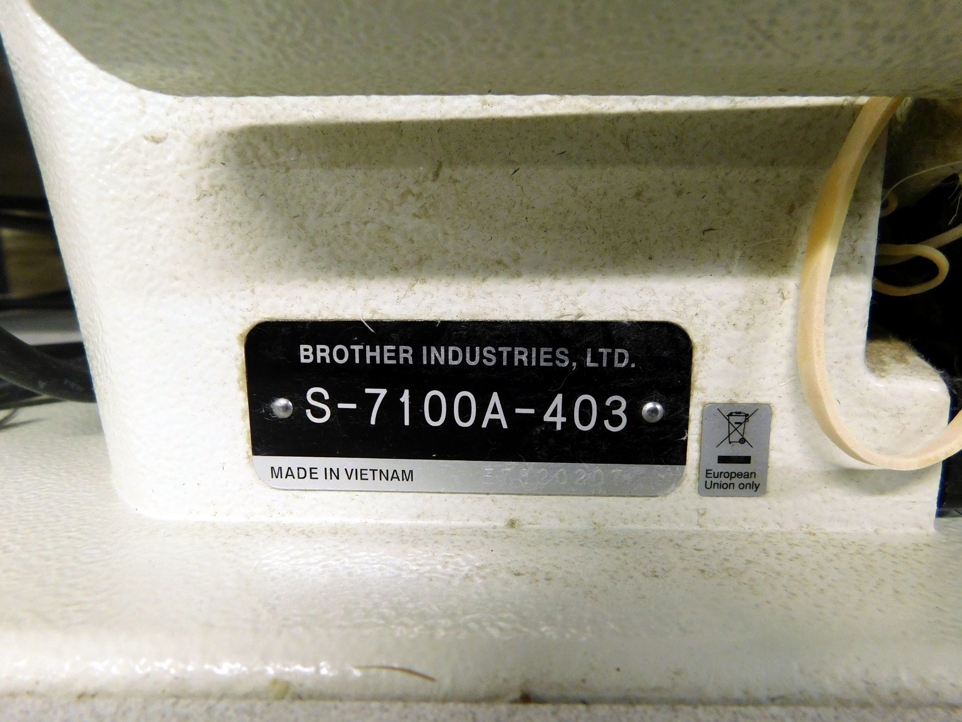 Brother S-7100A-403 Single Needle Lockstitch Machine, Serial Number E7820207 (Location Diss. - Image 3 of 3