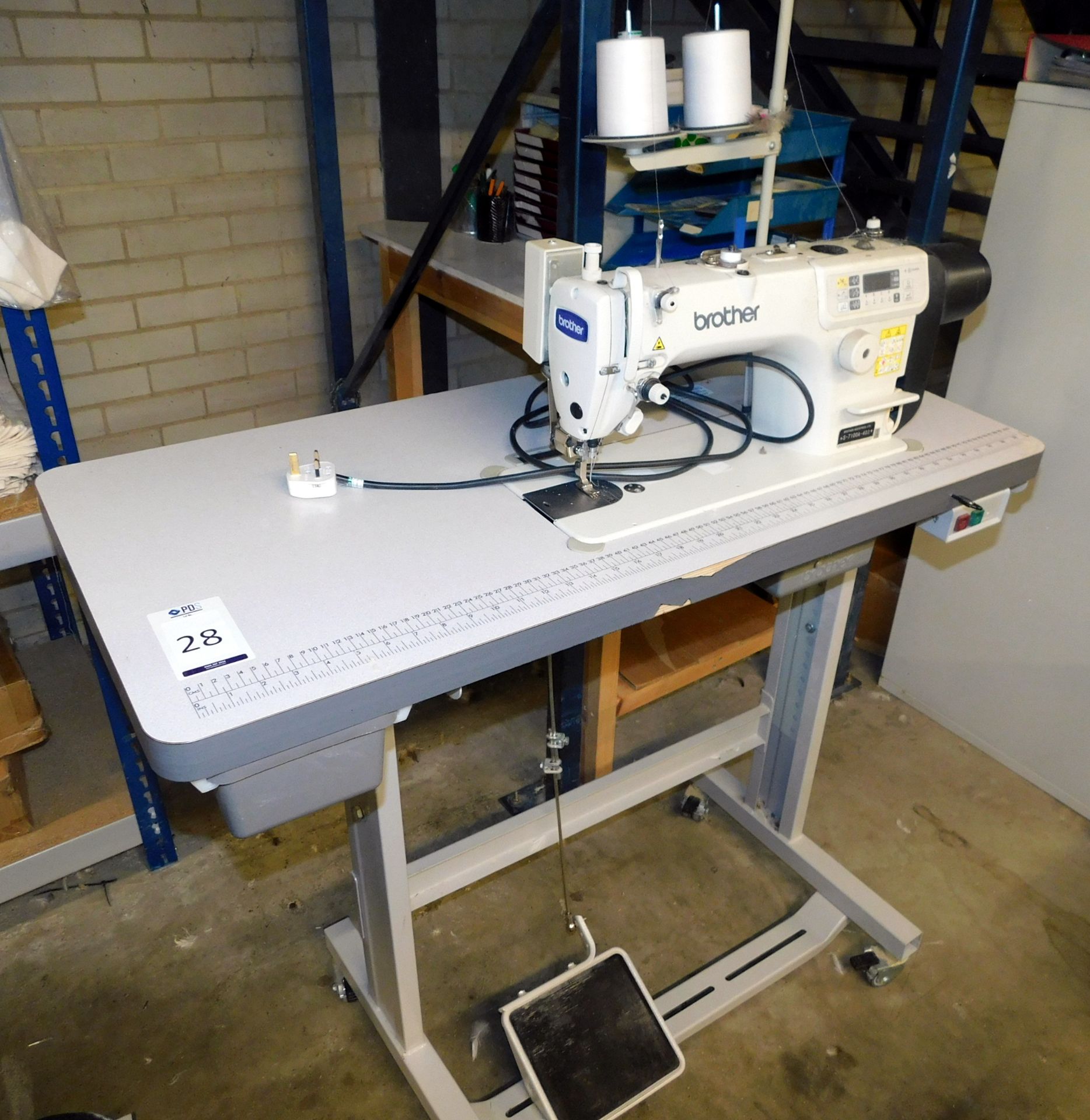 Brother S-7100A-403 Single Needle Lockstitch Machine, Serial Number E7820207 (Location Diss.