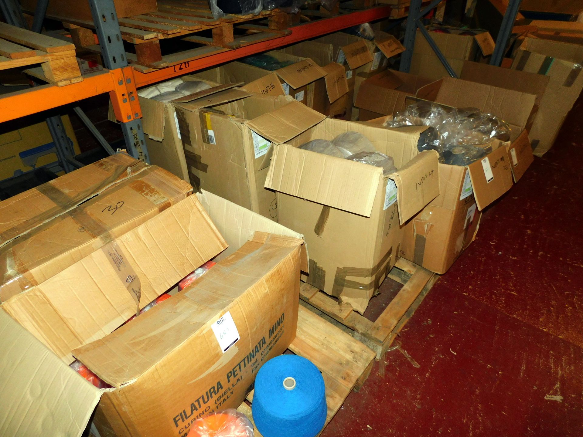 Contents of 8 Pallets of Assorted Threads etc (Location Bedford. Please Refer to General Notes) - Image 2 of 3
