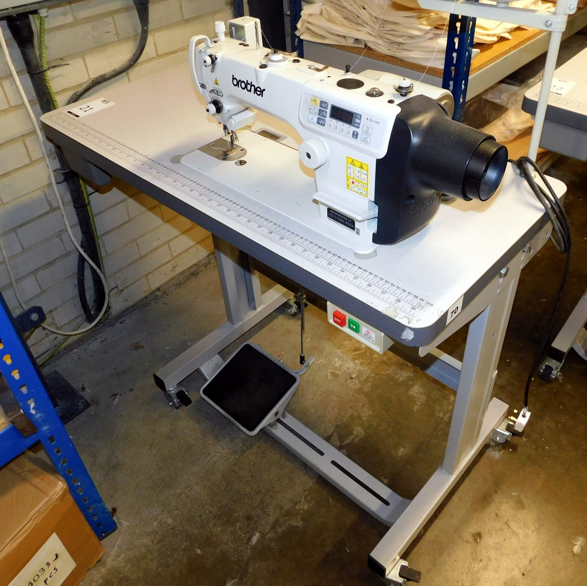 Brother S-7100 A-403 Single Needle Lockstitch Machine, Serial Number J8871962, Single Phase (