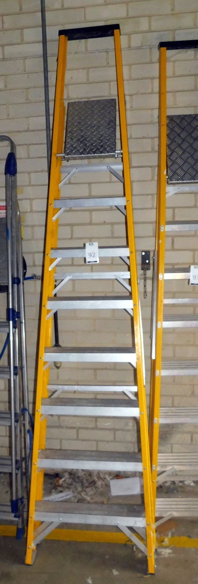 8-Tread Fibreglass Stepladder (Location Diss. Please Refer to General Notes)