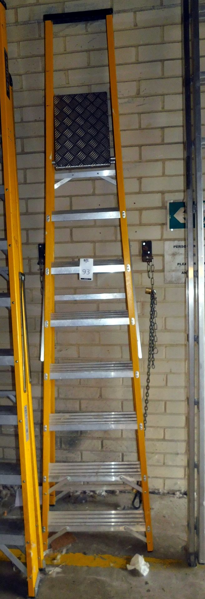 8-Tread Fibreglass Stepladder (Location Diss. Please Refer to General Notes)