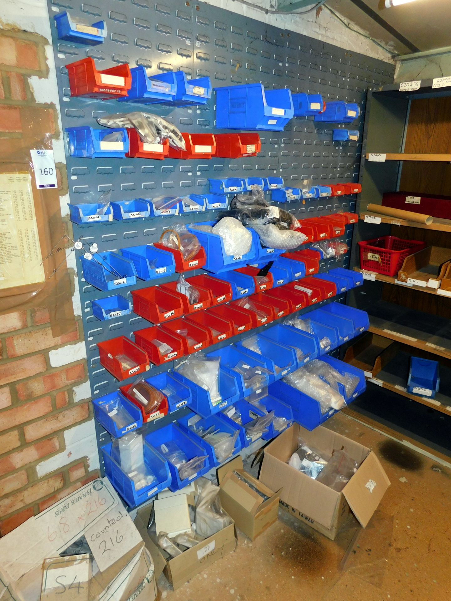 Contents of Board of Assorted Baby Lock Spare Parts etc (Location Bedford. Please Refer to General