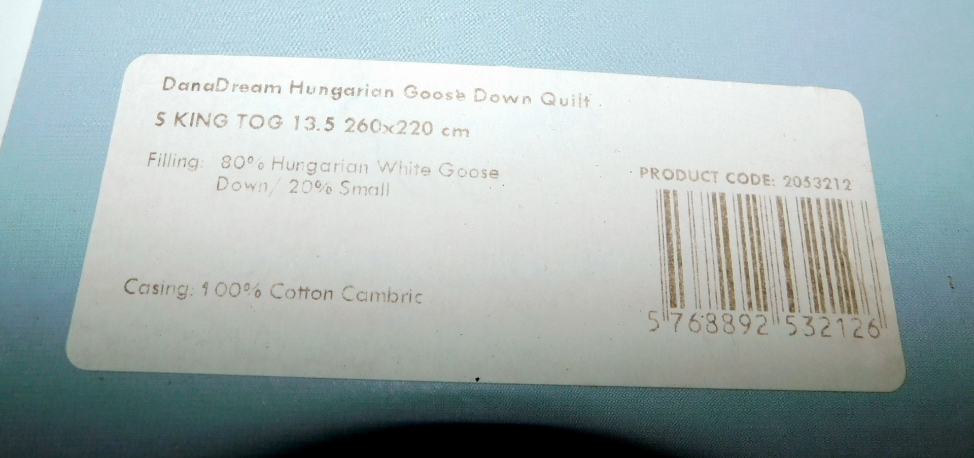 7 Hungarian Goose Down Super King Size 13.5tog Duvets (Location Diss. Please Refer to General - Image 3 of 3