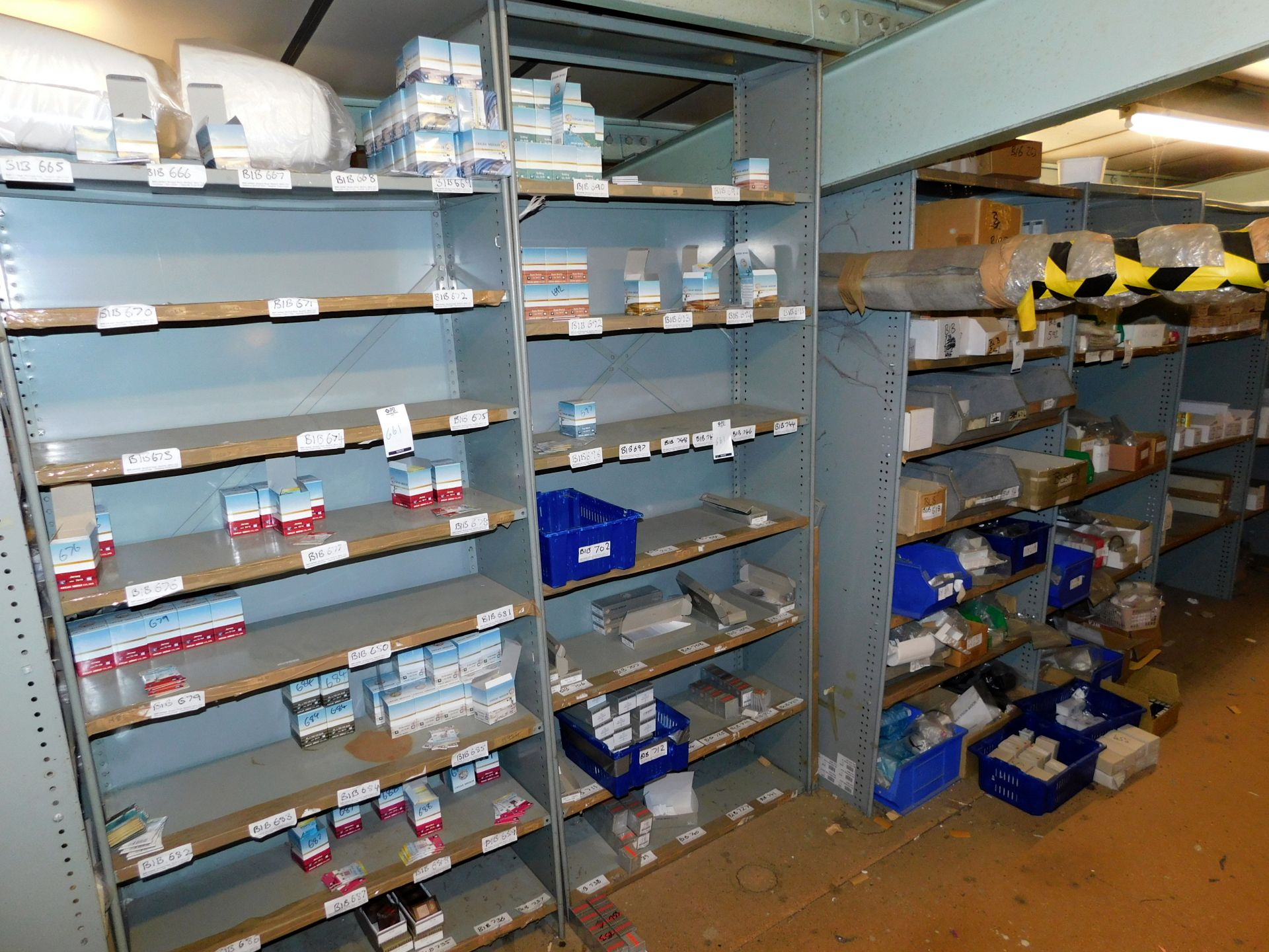 Contents of 4 Shelves of Assorted Needles & Spares (Location Bedford. Please Refer to General