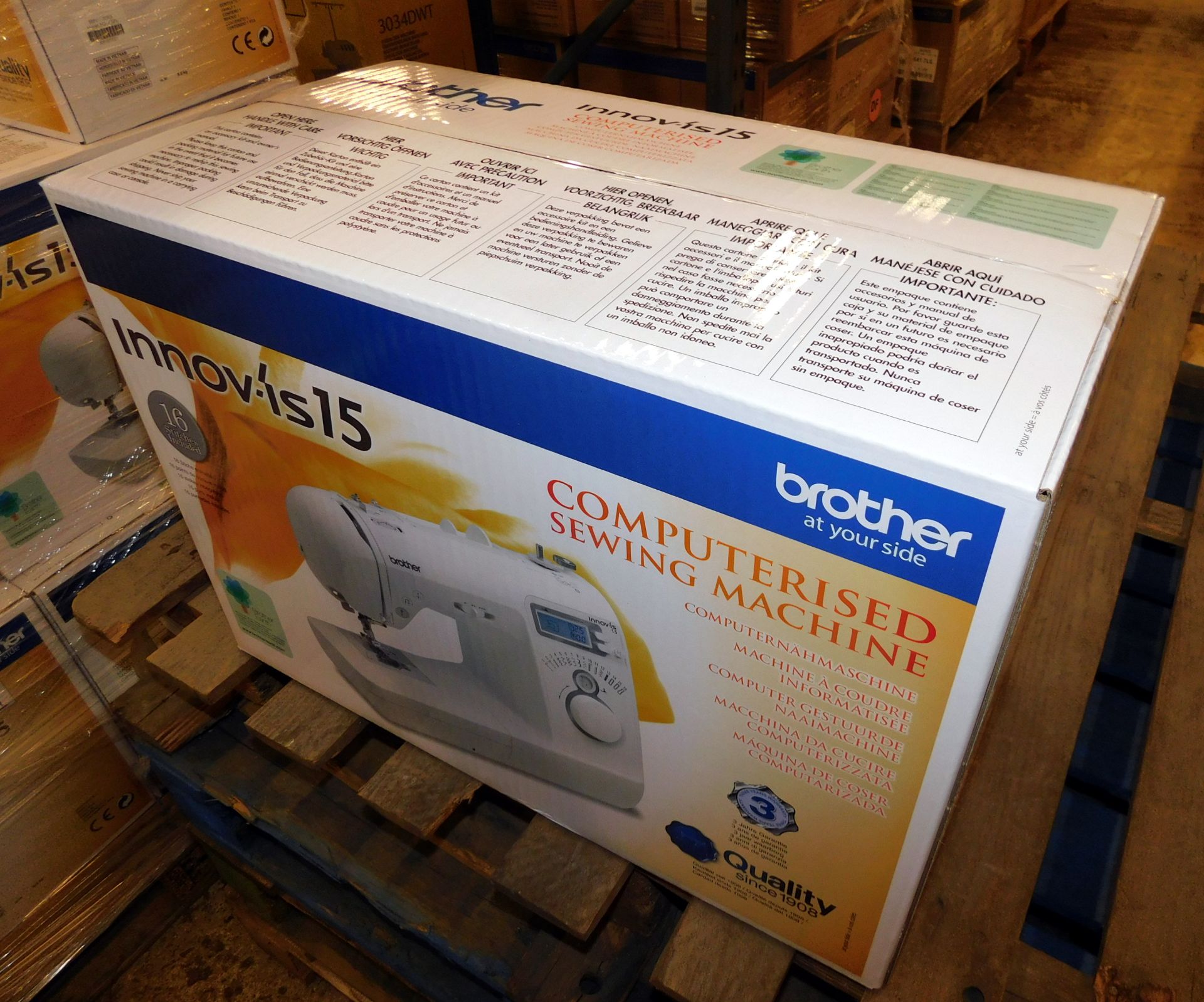 2 Brother Innovis 15 Computerised Sewing Machines (New & Boxed) (Location Bedford. Please Refer to - Image 2 of 2