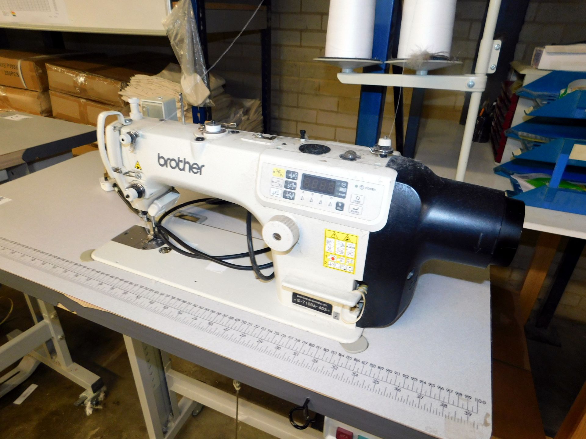 Brother S-7100A-403 Single Needle Lockstitch Machine, Serial Number E7820207 (Location Diss. - Image 2 of 3