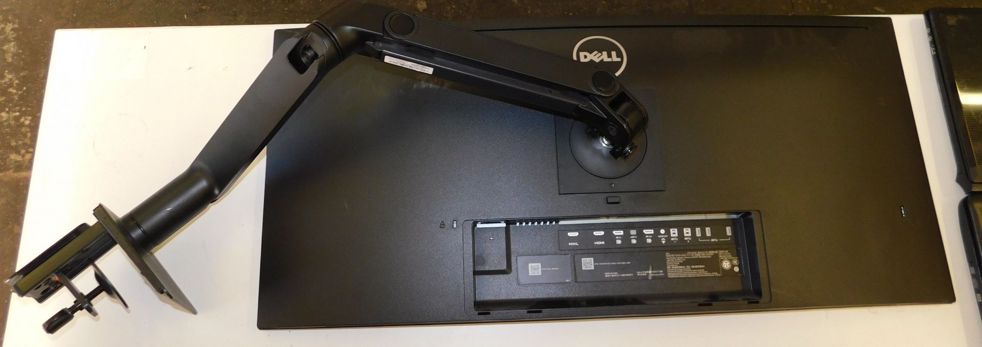 Dell U3415WB Curved LCD Monitor on Swivel Stand (Screen Scratched) (Location Stockport. Please Refer - Image 2 of 3